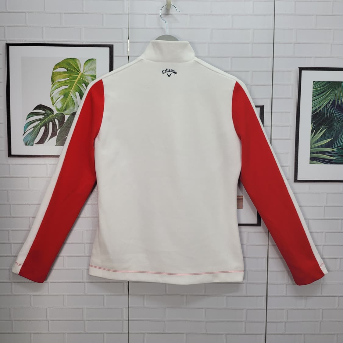 캘러웨이 방풍 반집업 니트 긴팔 티셔츠 골프웨어 95사이즈 새상품급 상품이미지5