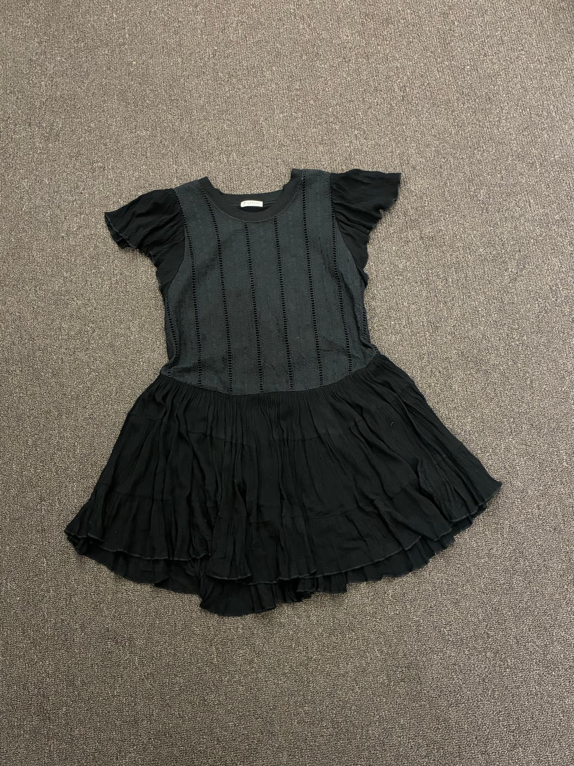 M) AXES FEMME vintage 여성 플리츠 반팔 원피스 상품이미지3