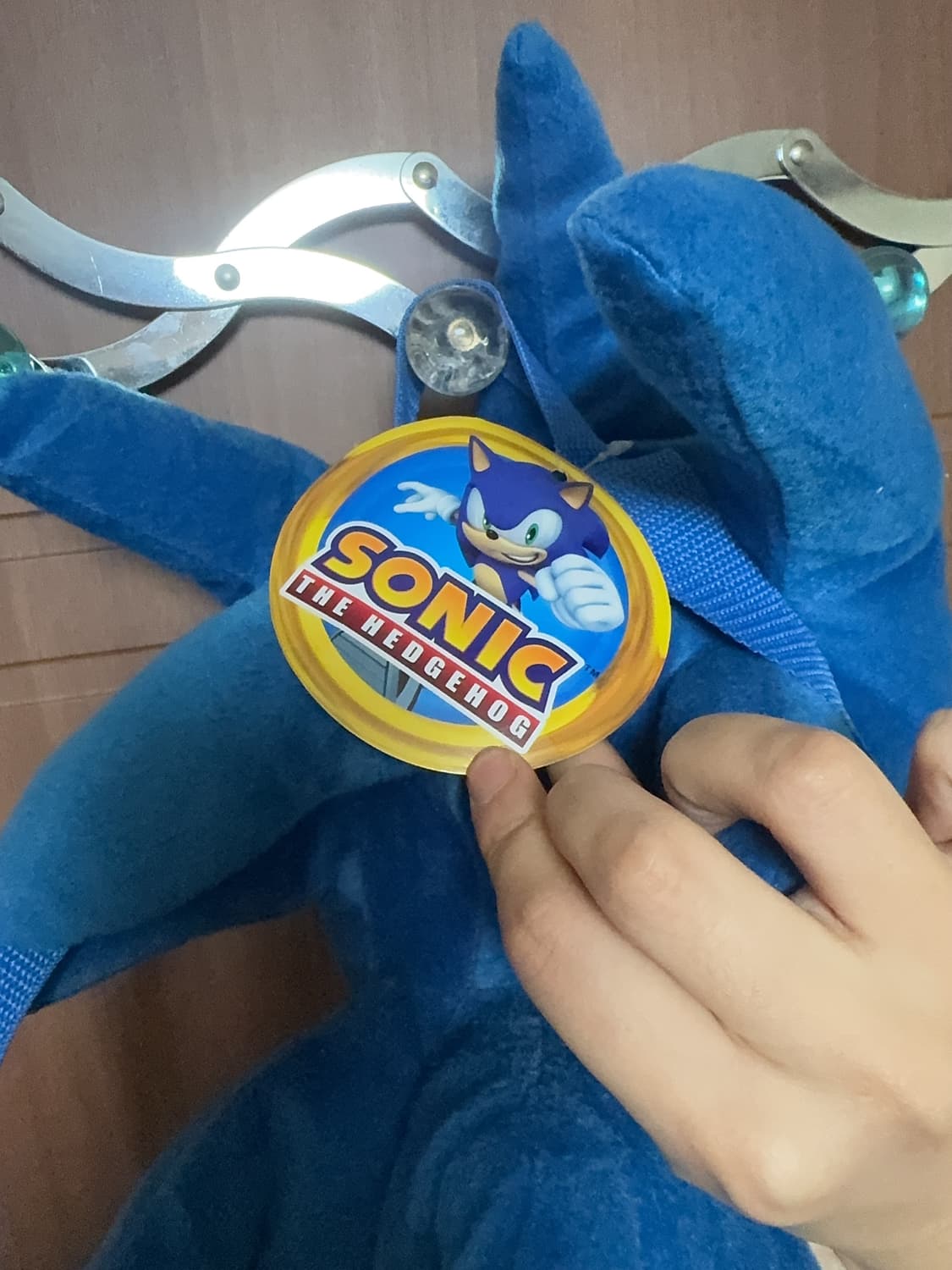 빈티지 서브컬쳐 지뢰계 emo 소닉 인형 백팩 가방 상품이미지3