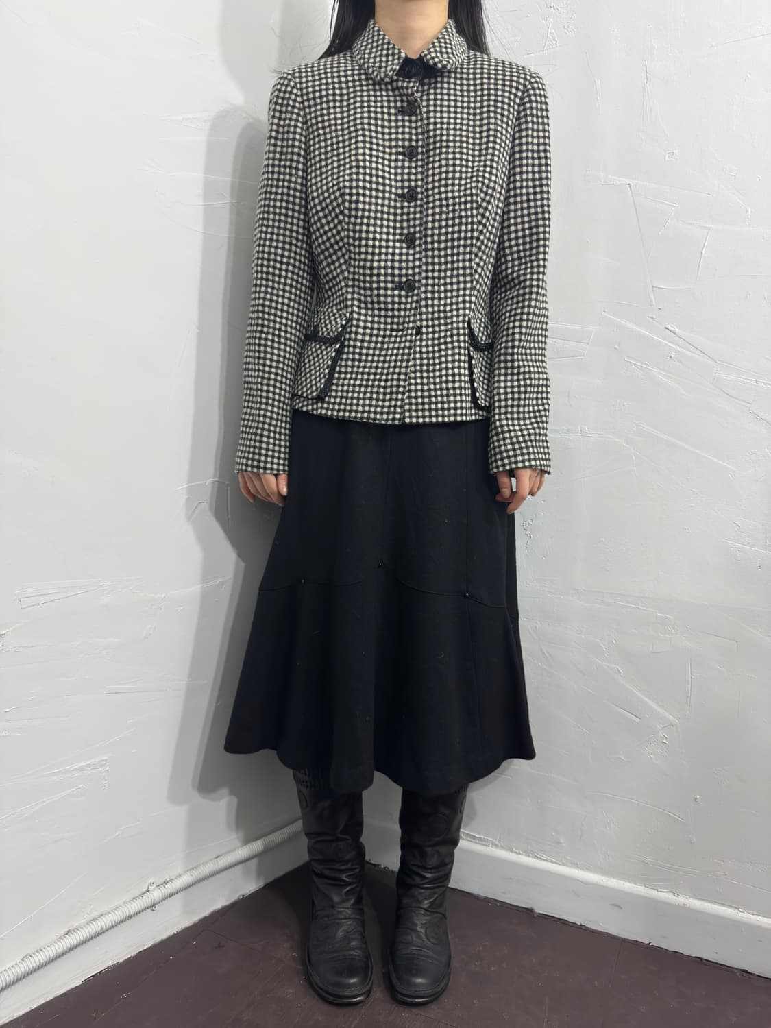 check wool jacket 상품이미지3