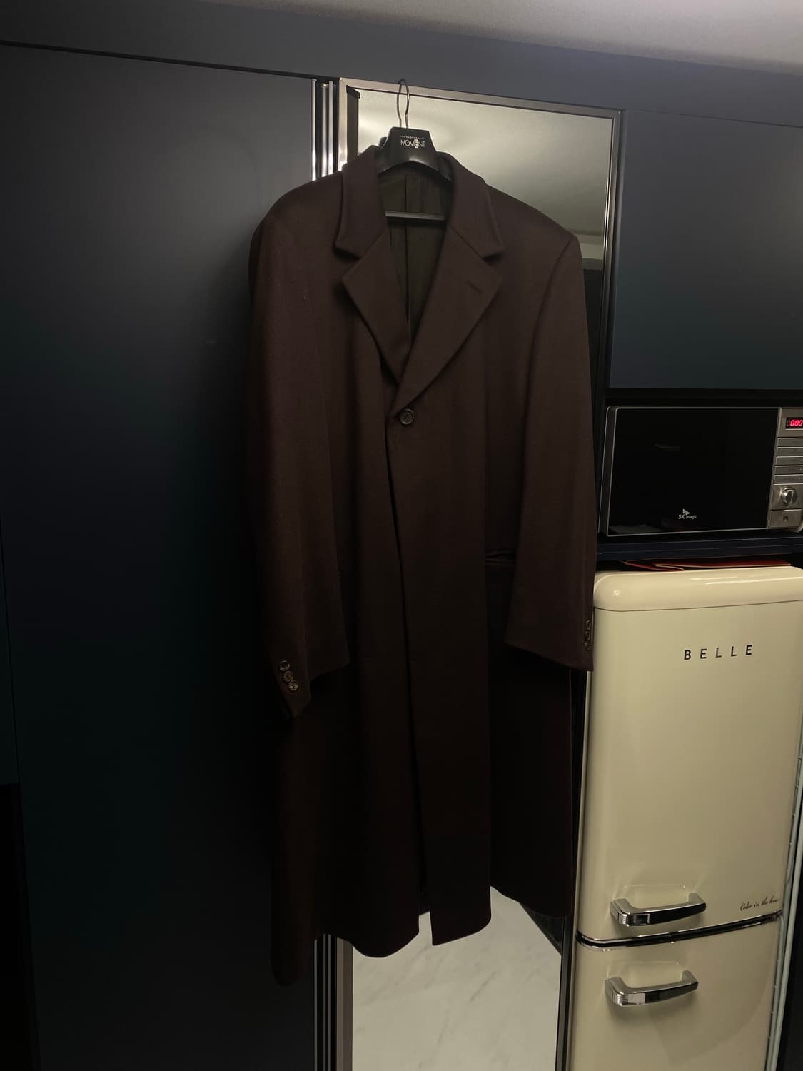 105-110이태리 베르사체 라나울100체스터필드코트 상품이미지1