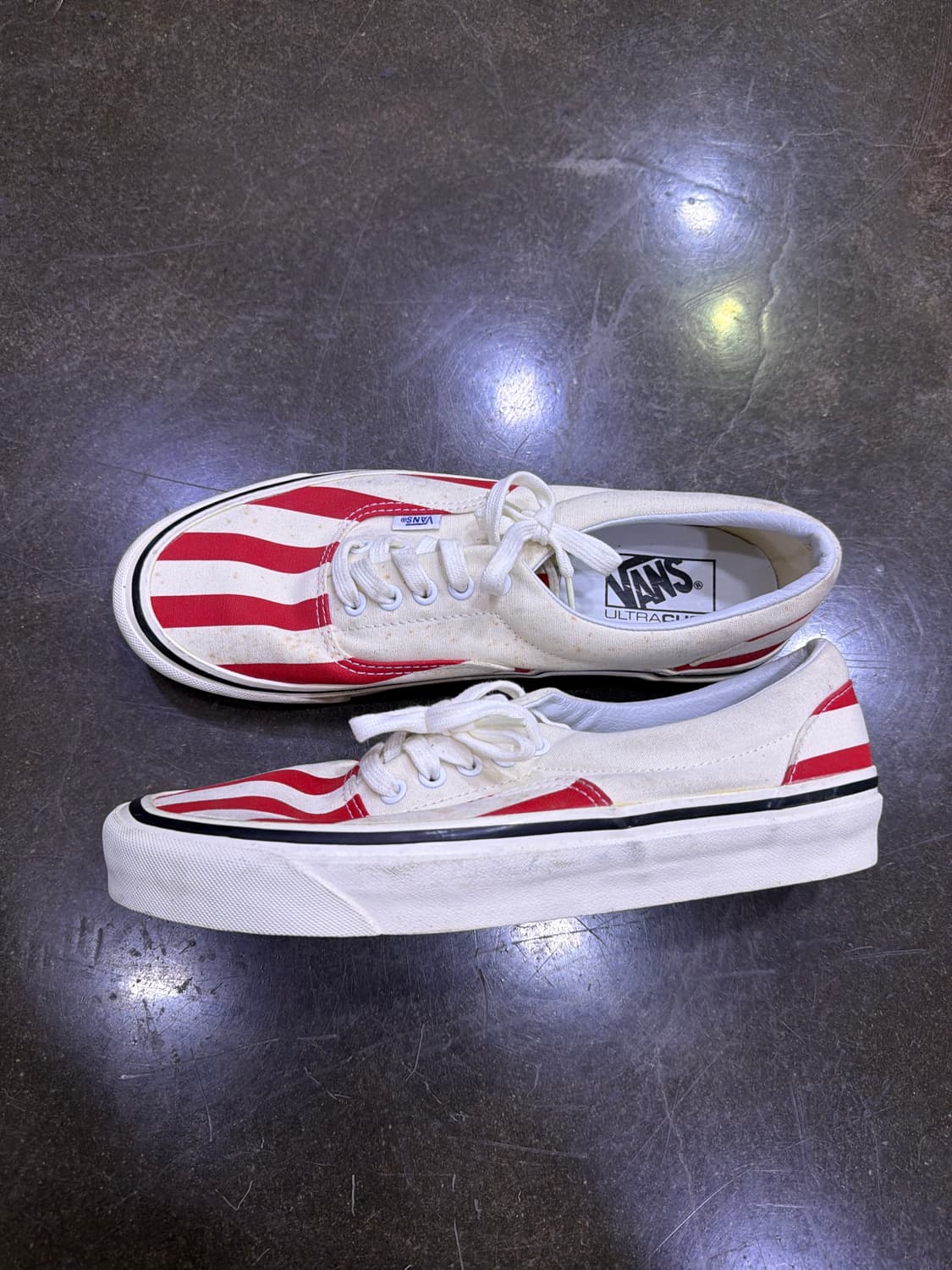 반스 레드 스트라이프 에라 애너하임 스니커즈 슈즈 270 상품이미지7
