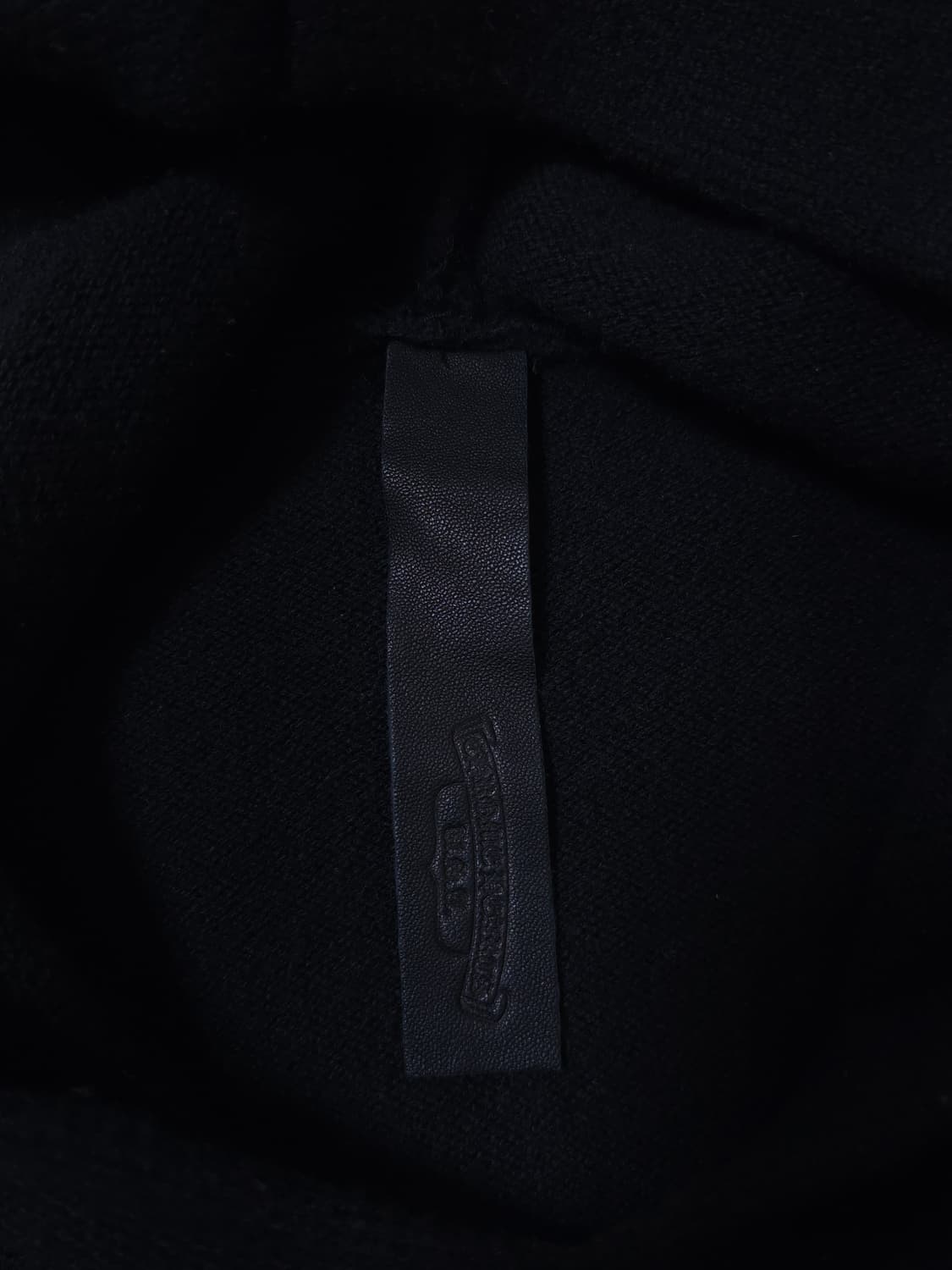 [L] 크롬하츠 세메터리 헐리우드 캐시미어 후드 블랙 상품이미지6