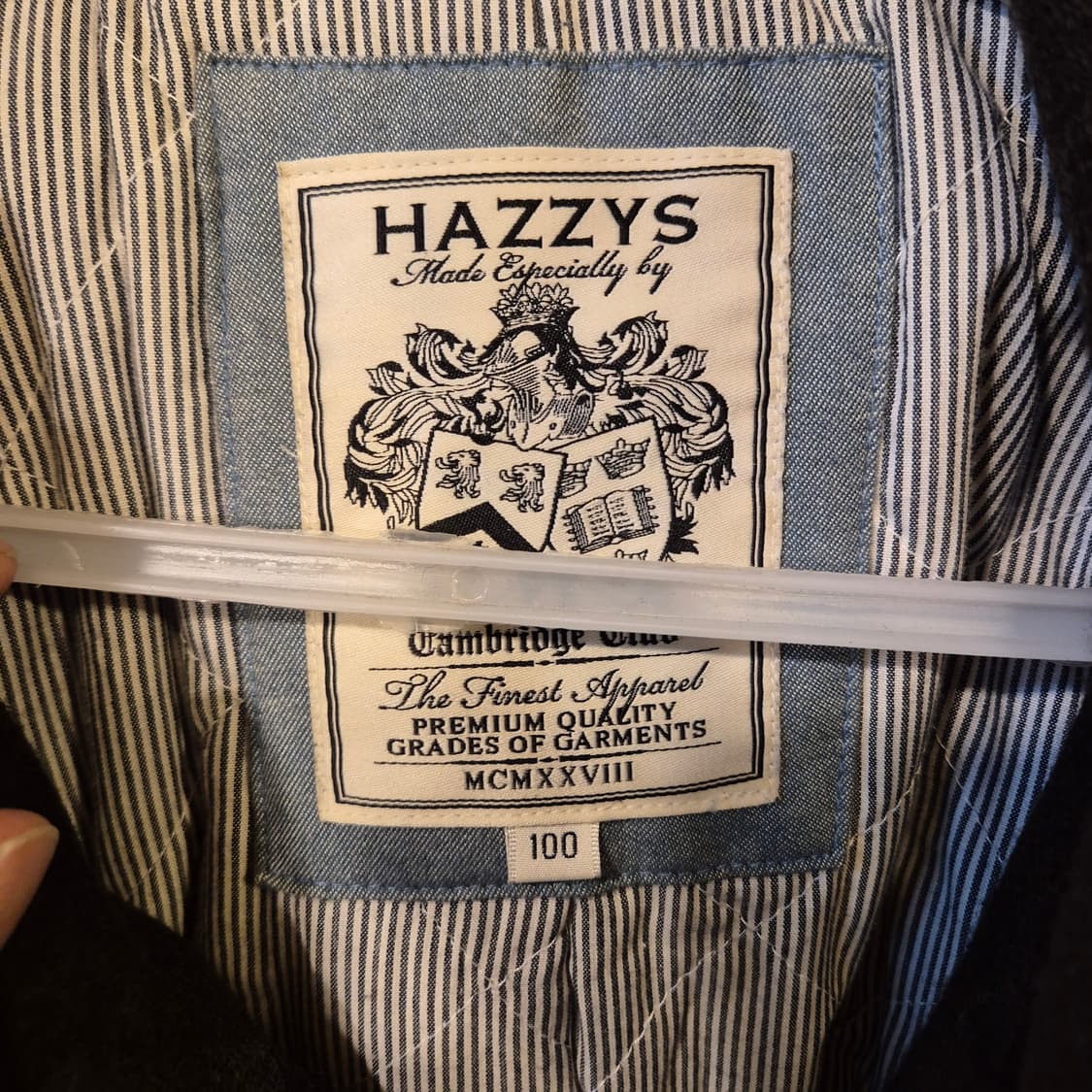 100 헤지스 진카키 울 후드자켓 상품이미지3