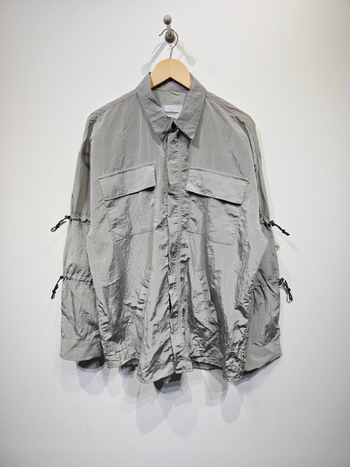 라우코하우스(Raucohouse) 소매 스트링 크링클 셔츠 자켓 상품이미지2