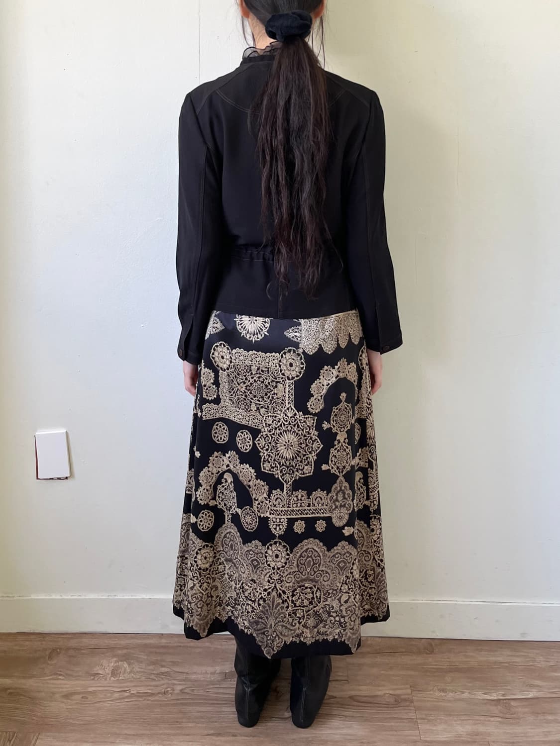 Japan vtg 브라운 셔링 자켓 상품이미지10