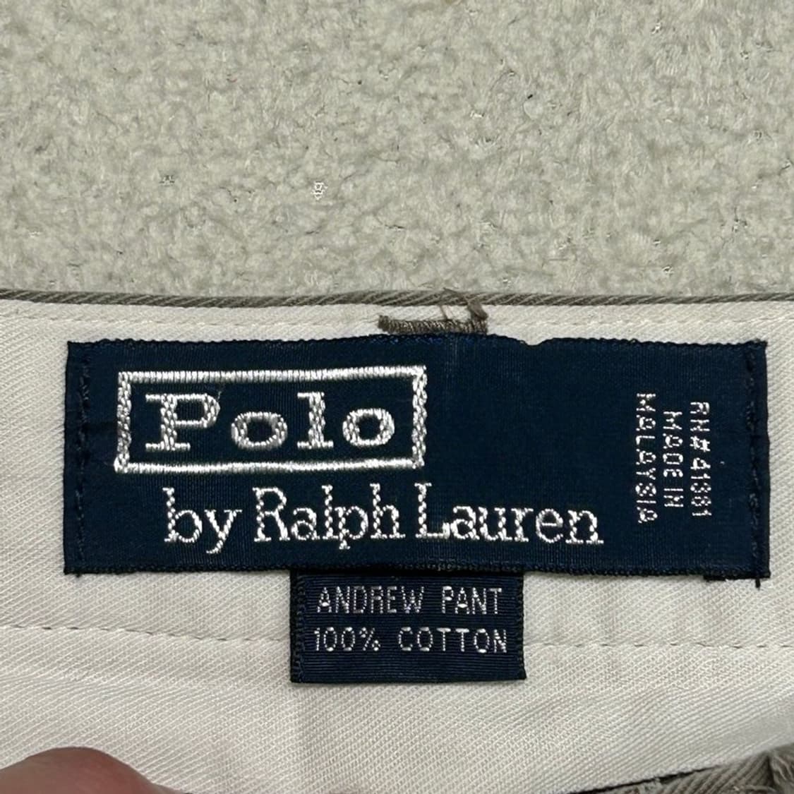 폴로랄프로렌 핀턱 치노 팬츠 올리브 76-91 상품이미지5