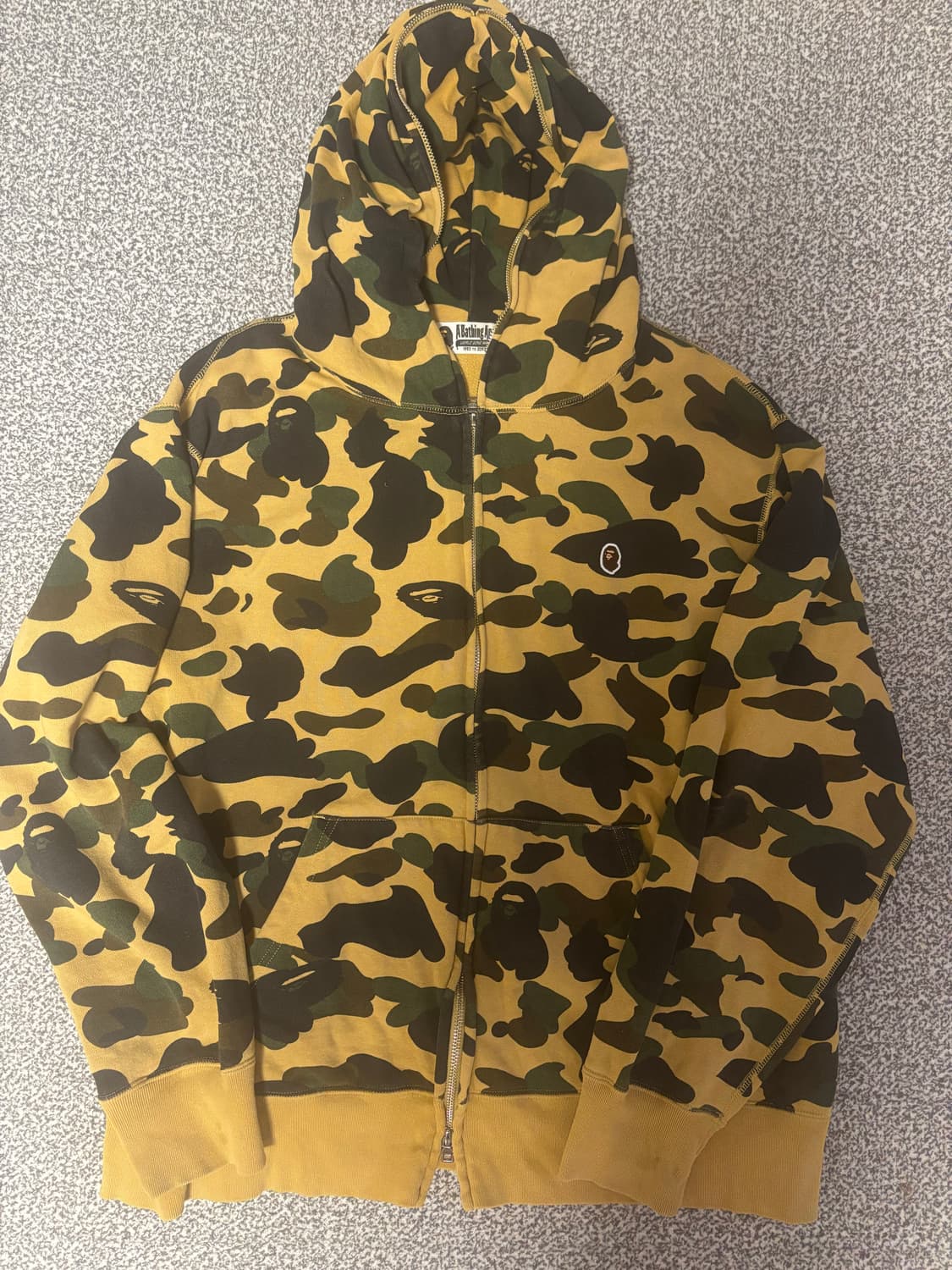[2XL] 베이프 1st 원포인트 풀집업 황계 상품이미지2