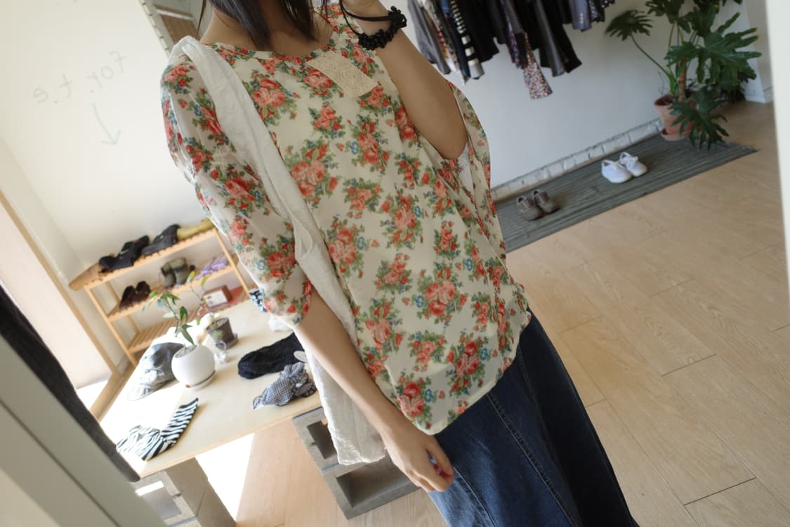 꽃 블라우스 상품이미지5