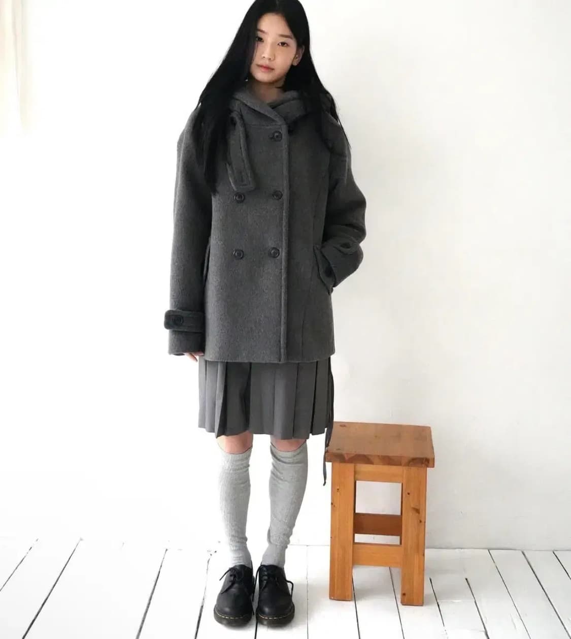 인앤양인하모니 미야 코트 챠콜 리뉴얼 버전 상품이미지1