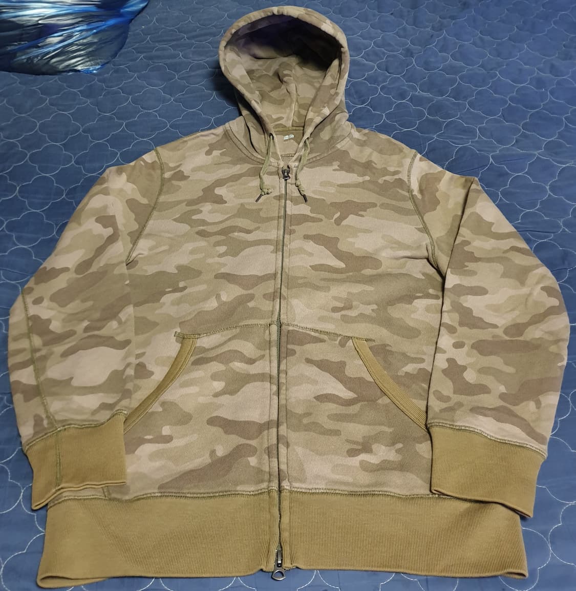 유니클로 밀리터리 데저트 카모 투웨이 후드집업 (L) 상품이미지1