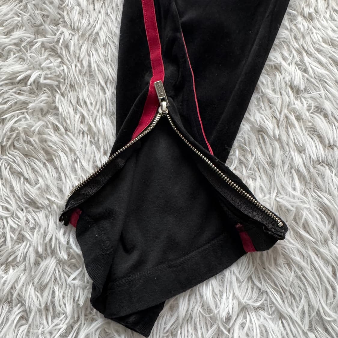 JSB 일본빈티지 y2k 벨벳 와이드팬츠 y2k 벨벳바지 L 30 상품이미지4