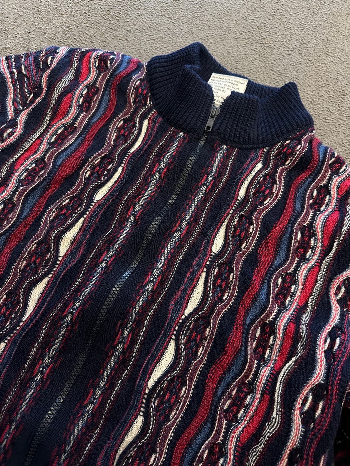 퓨얼리 케이블 니트 집업 처분 쿠지맛  상품이미지2