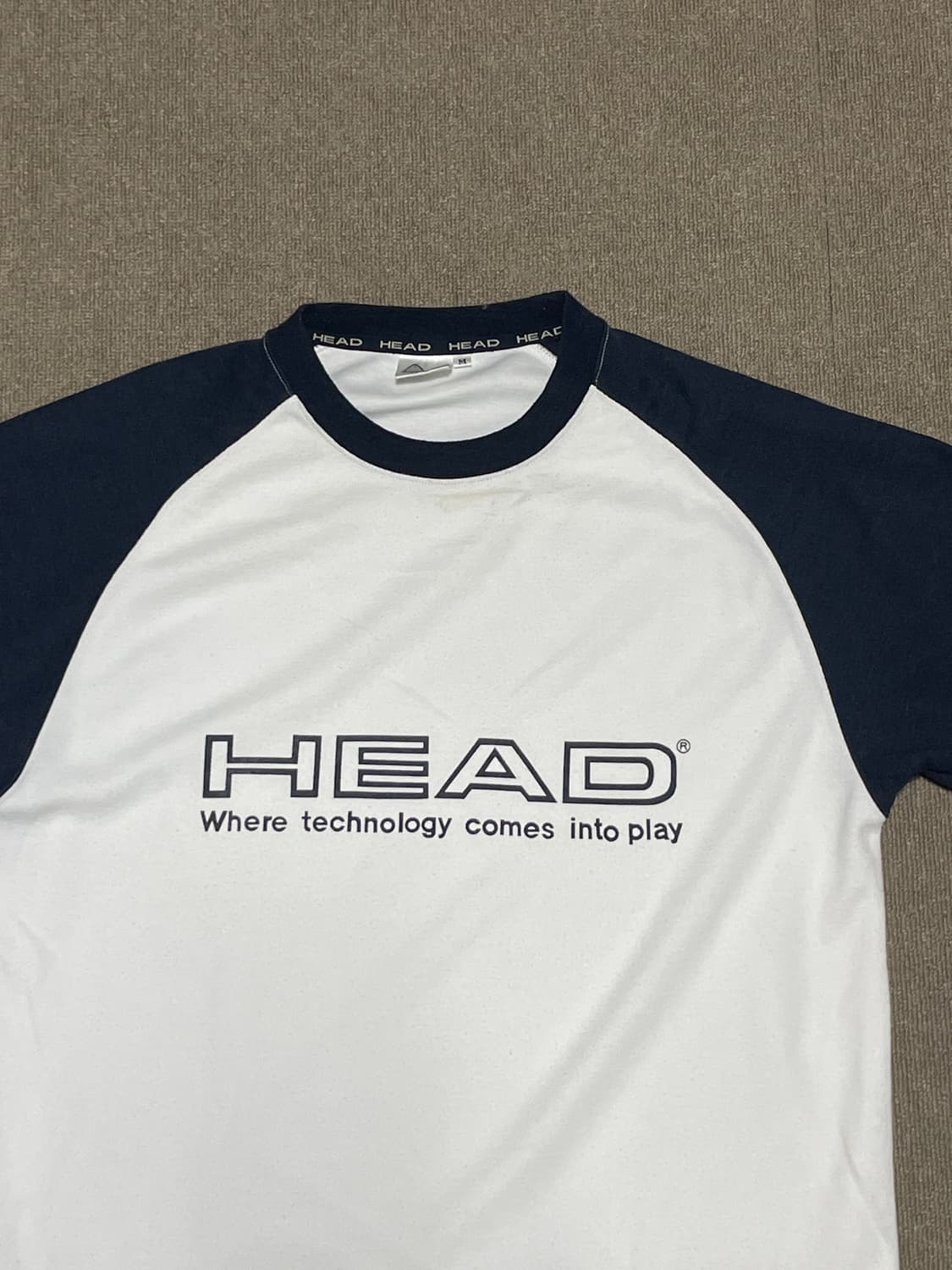 HEAD 배색 래글런 스포츠 티셔츠 J02449 상품이미지3