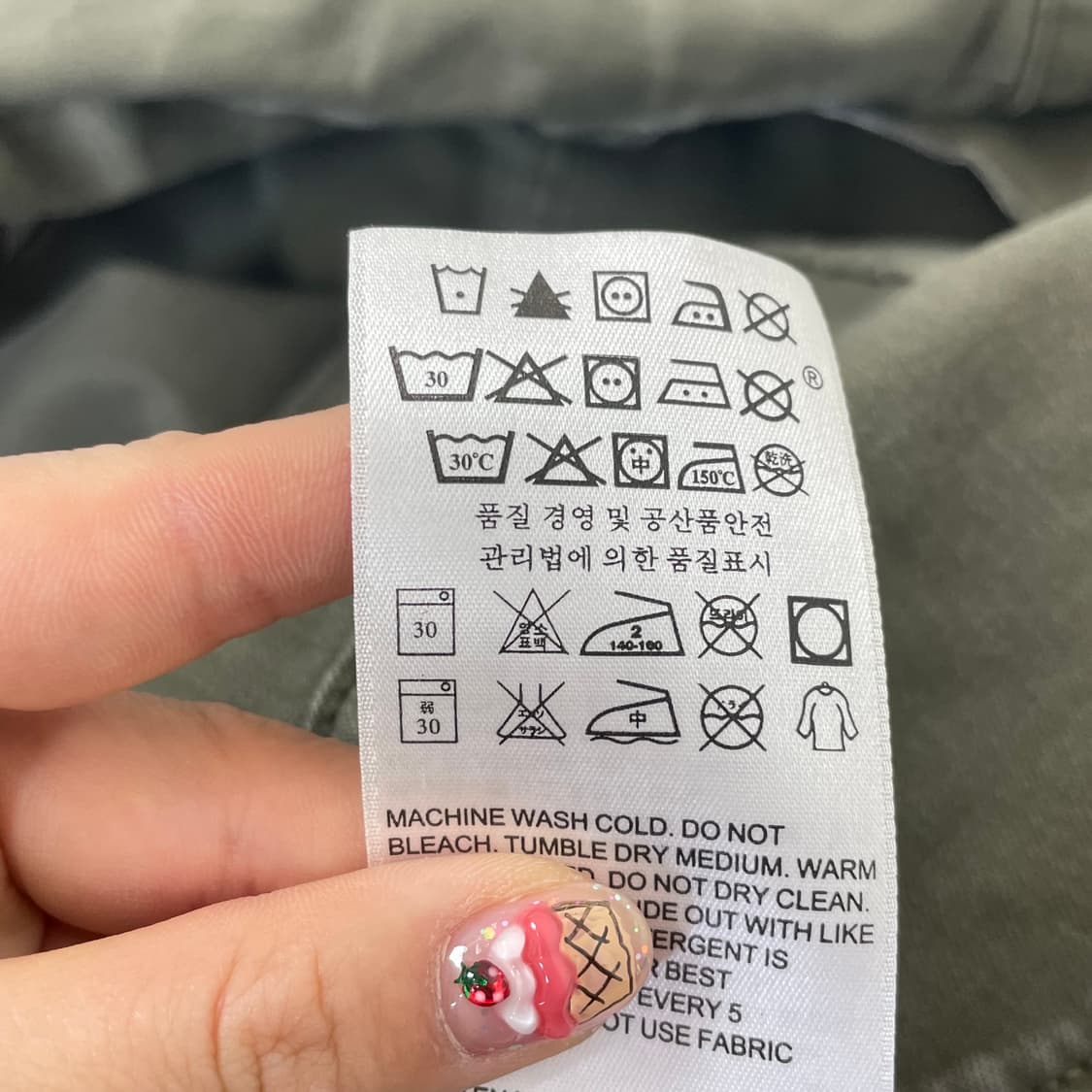 리바이스 화이트탭 카키 코튼 자켓 상품이미지8