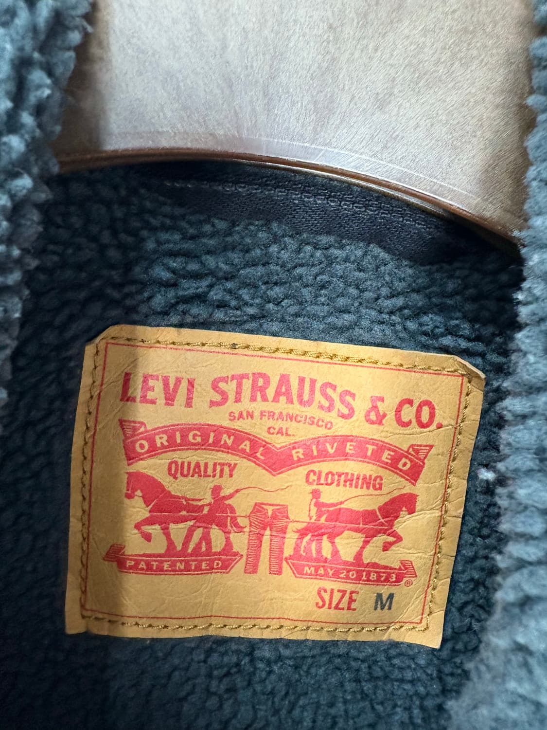 리바이스 블랙 쉐르파 트러커 데님 자켓 A2747 상품이미지6