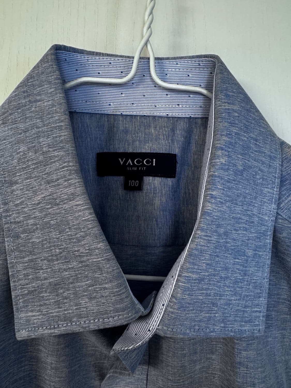VACCI 슬림핏 100 사이즈 남성 반팔 셔츠 상품이미지5