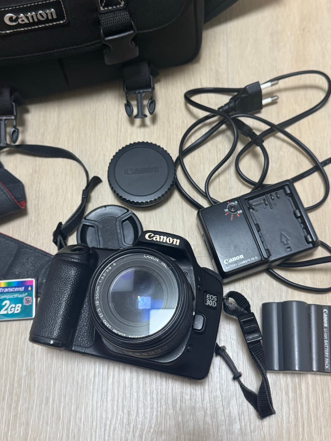 캐논 EOS 30D 카메라 + 18-55mm 렌즈 + 가방 + 배터리 2 상품이미지1