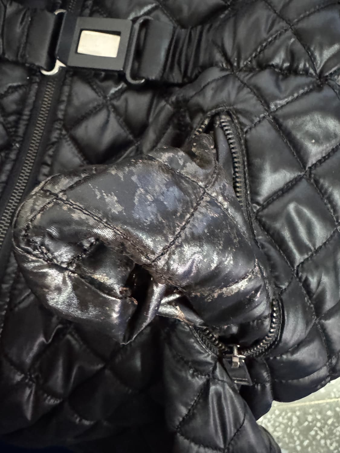 여성 버버리 런던 커스텀 다이아몬드 퀄팅 롱 후드 자켓 S 상품이미지7