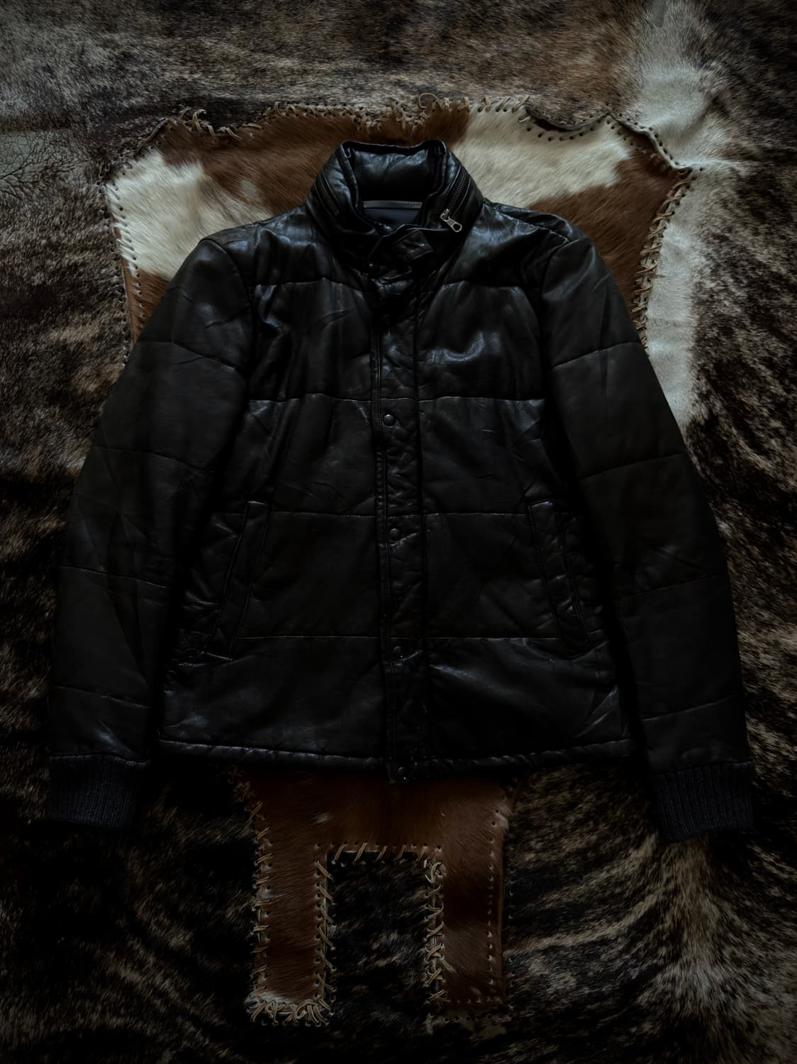 TOMORROWLAND lamb leather padding jacket 상품이미지1