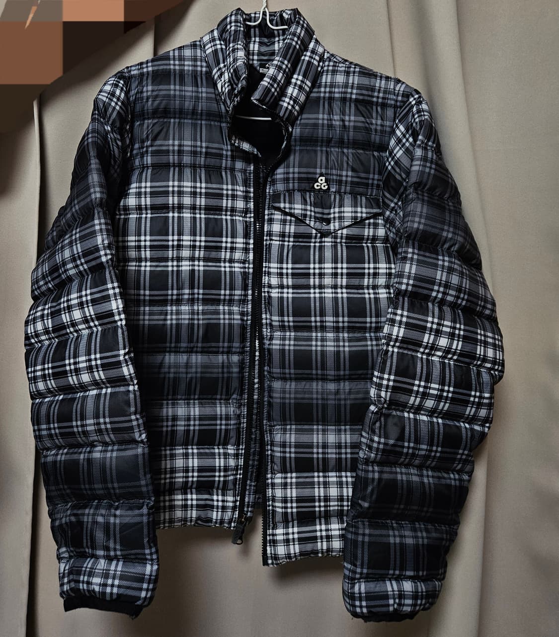 나이키 acg 체크 남성 경량 패딩/구스 상품이미지1