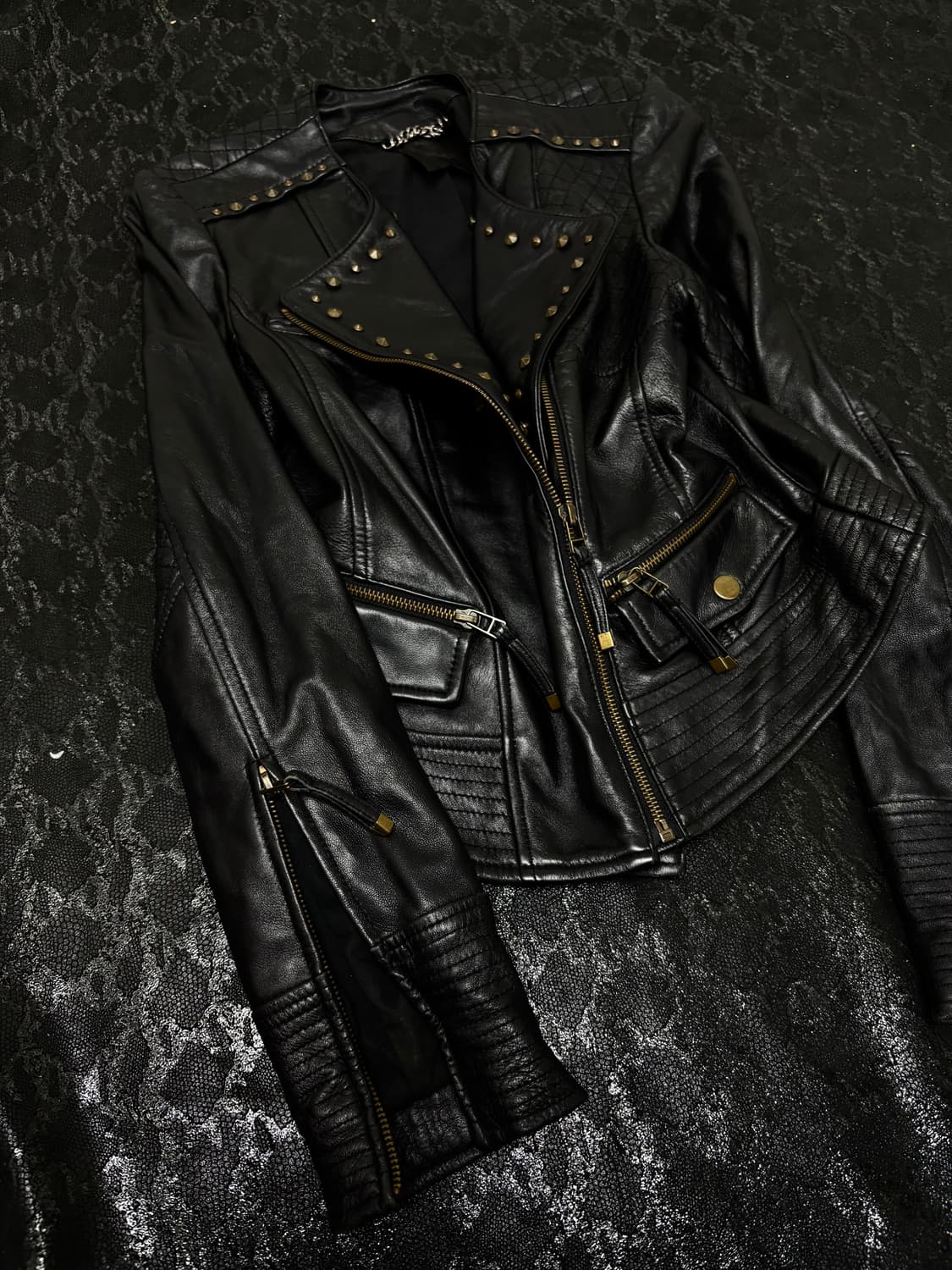 “Vintage”00’s RockChic Studded Sheepskin 상품이미지4