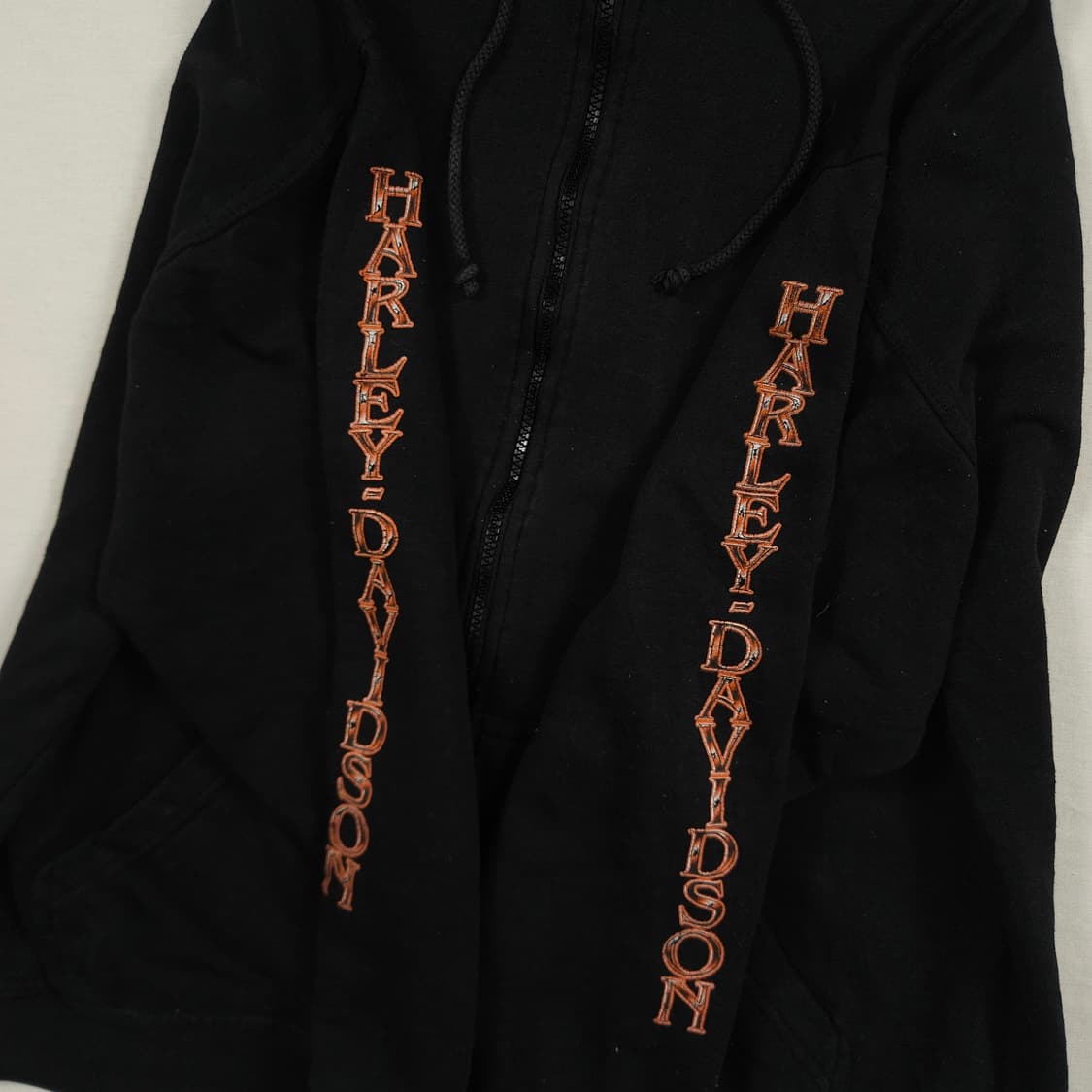 XL(105) 할리 데이비슨 시그니처 후드집업 블랙 상품이미지4