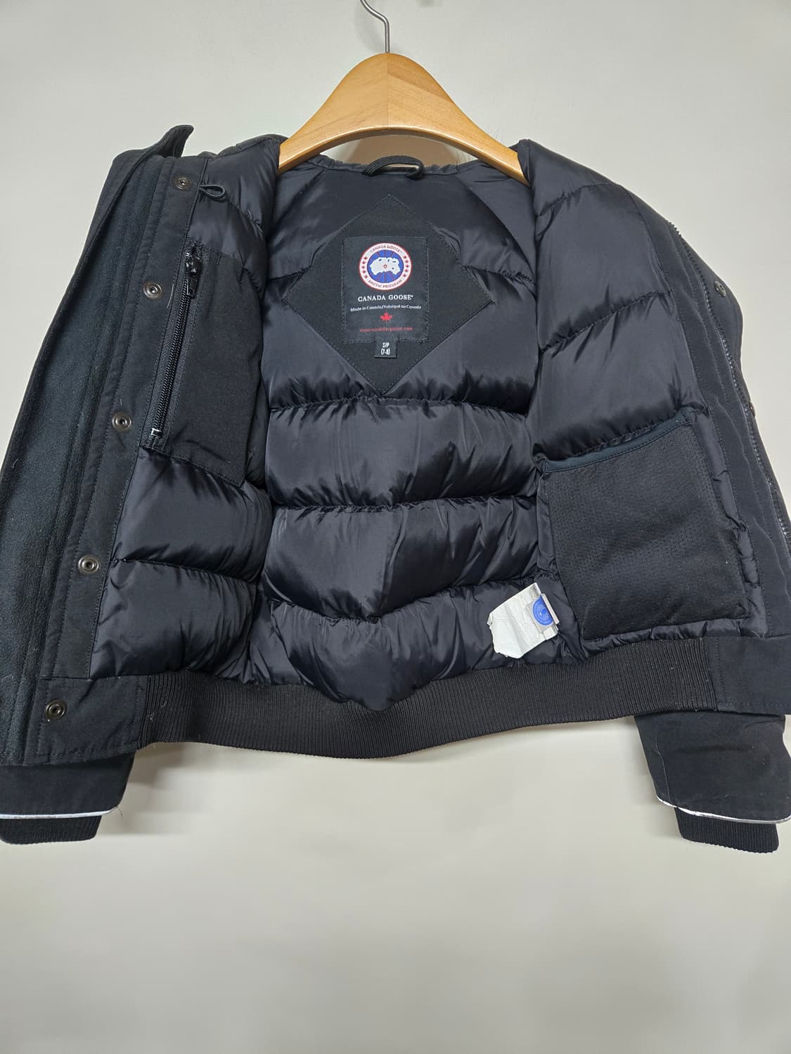 캐나다구스 키즈 칠리왁 봄버 블랙 S(7~8) 상품이미지3