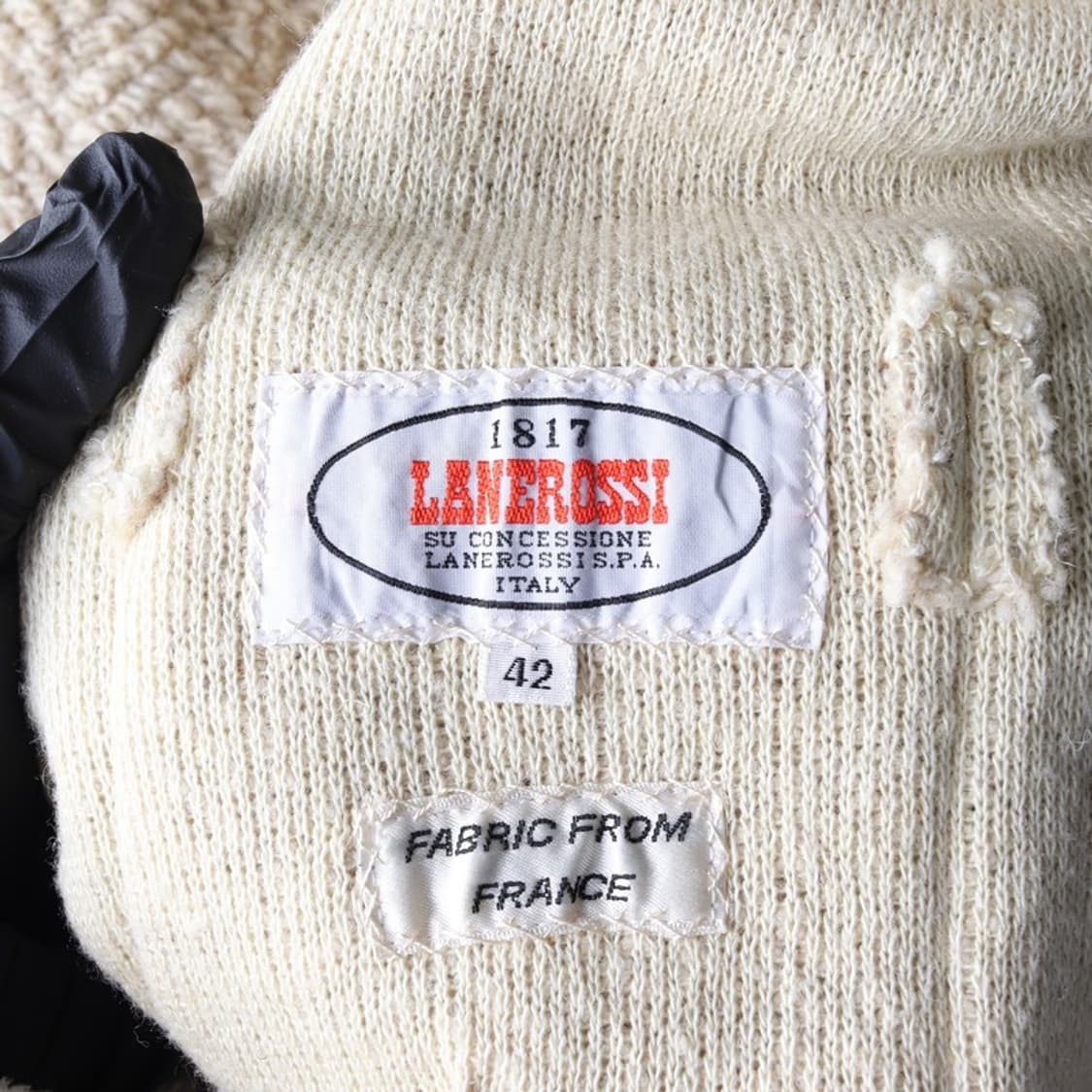 LANEROSSI 이탈리아 울 블렌드 헤링본 더블 자켓 42 상품이미지5