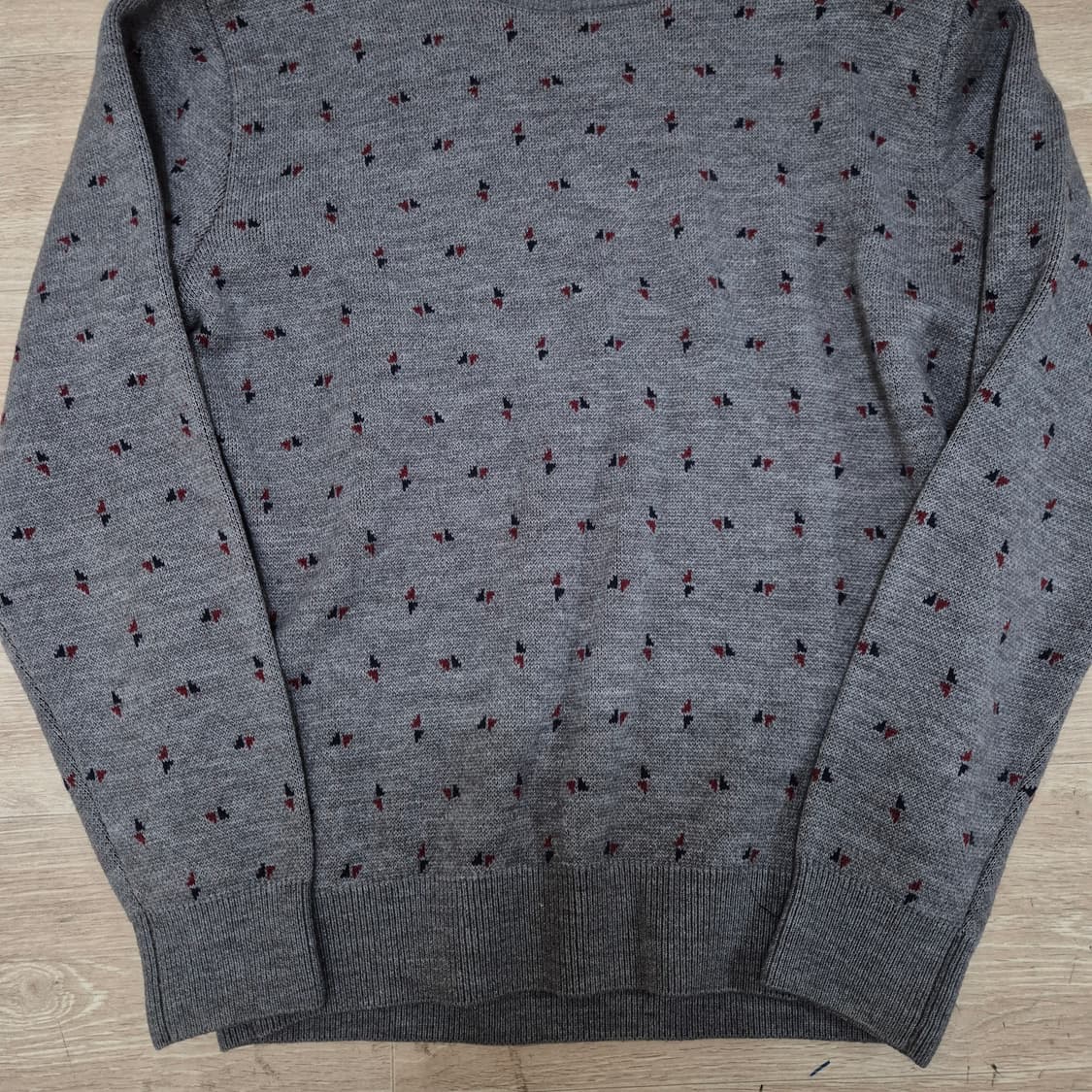 올젠 멀티 패턴 모직 라운드 니트 L(100) 상품이미지3