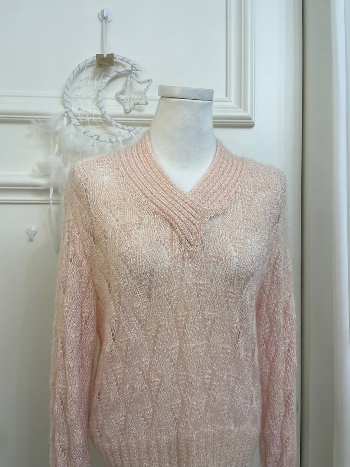 coral twist v-neck knit top 상품이미지5