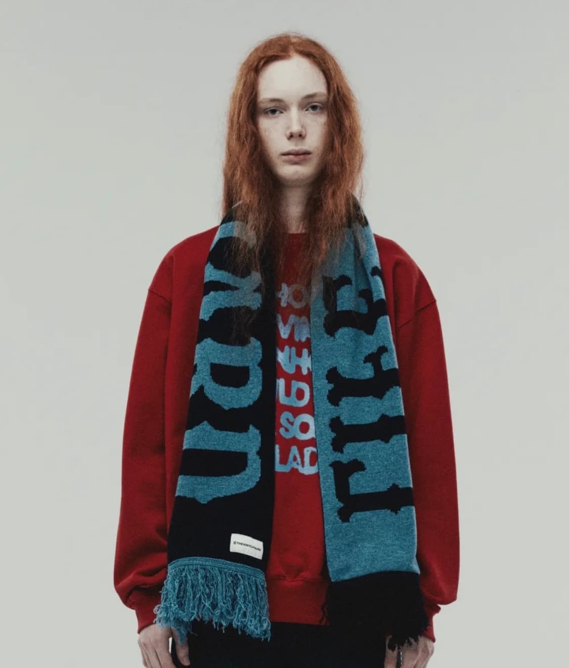 더바이닐하우스 자카드 스카프 머플러 상품이미지2