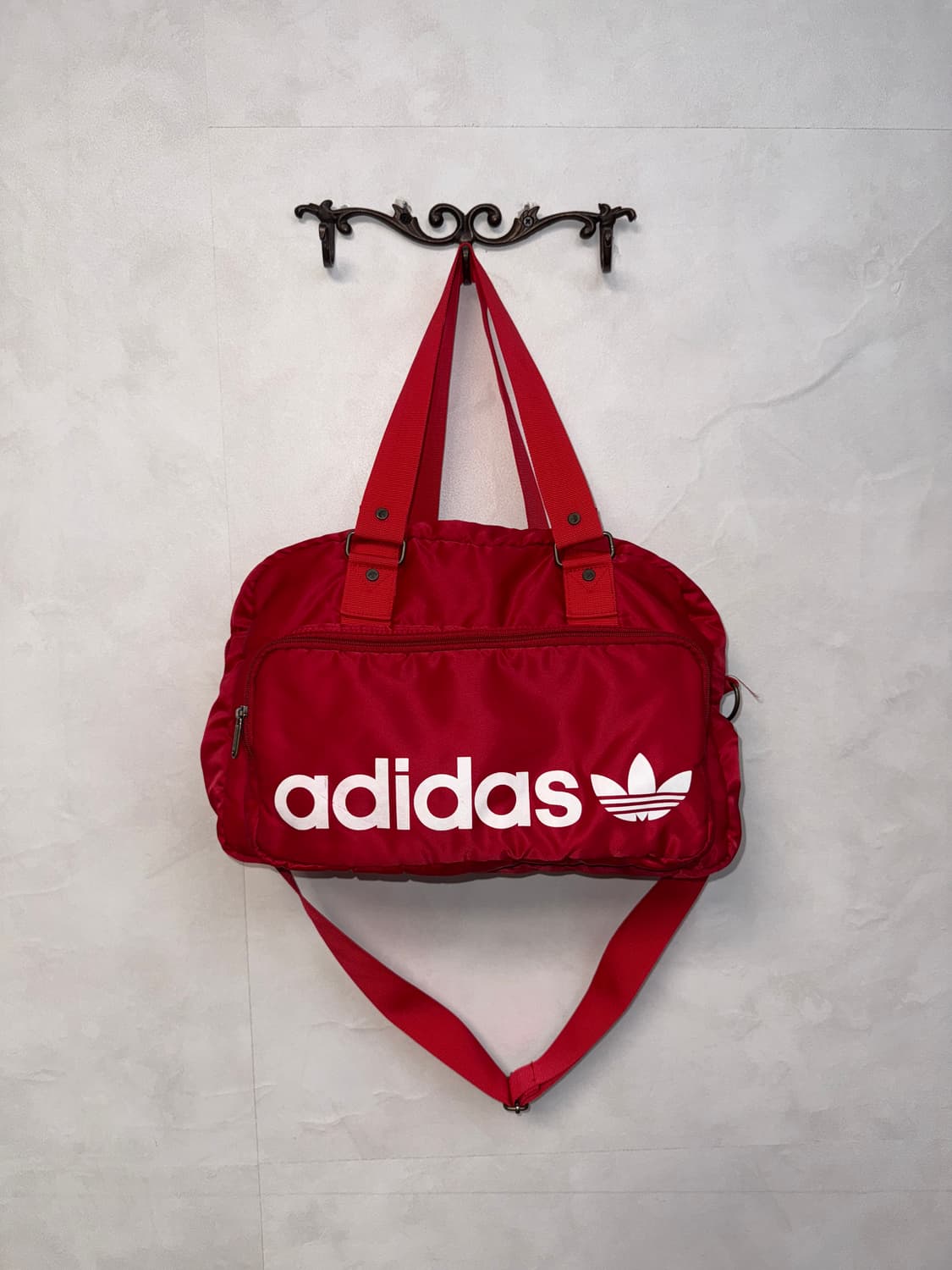 Adidas red firebird logo two ways bag 상품이미지1