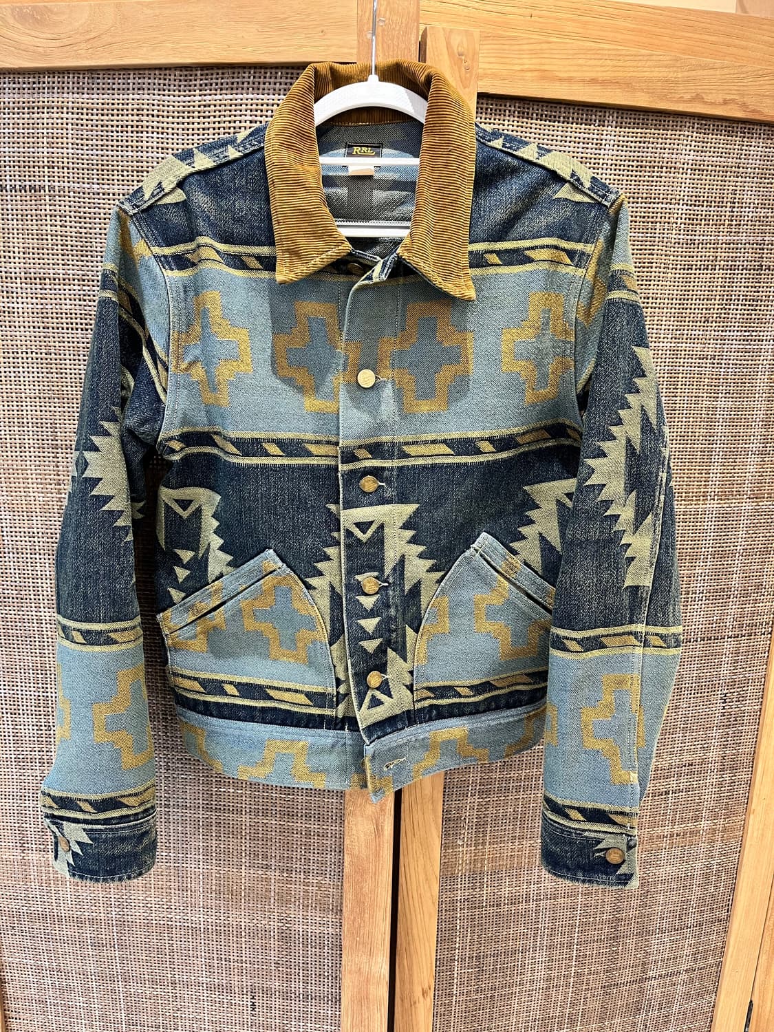 RRL 더블알일 자카드 데님 트러커 자켓 상품이미지3