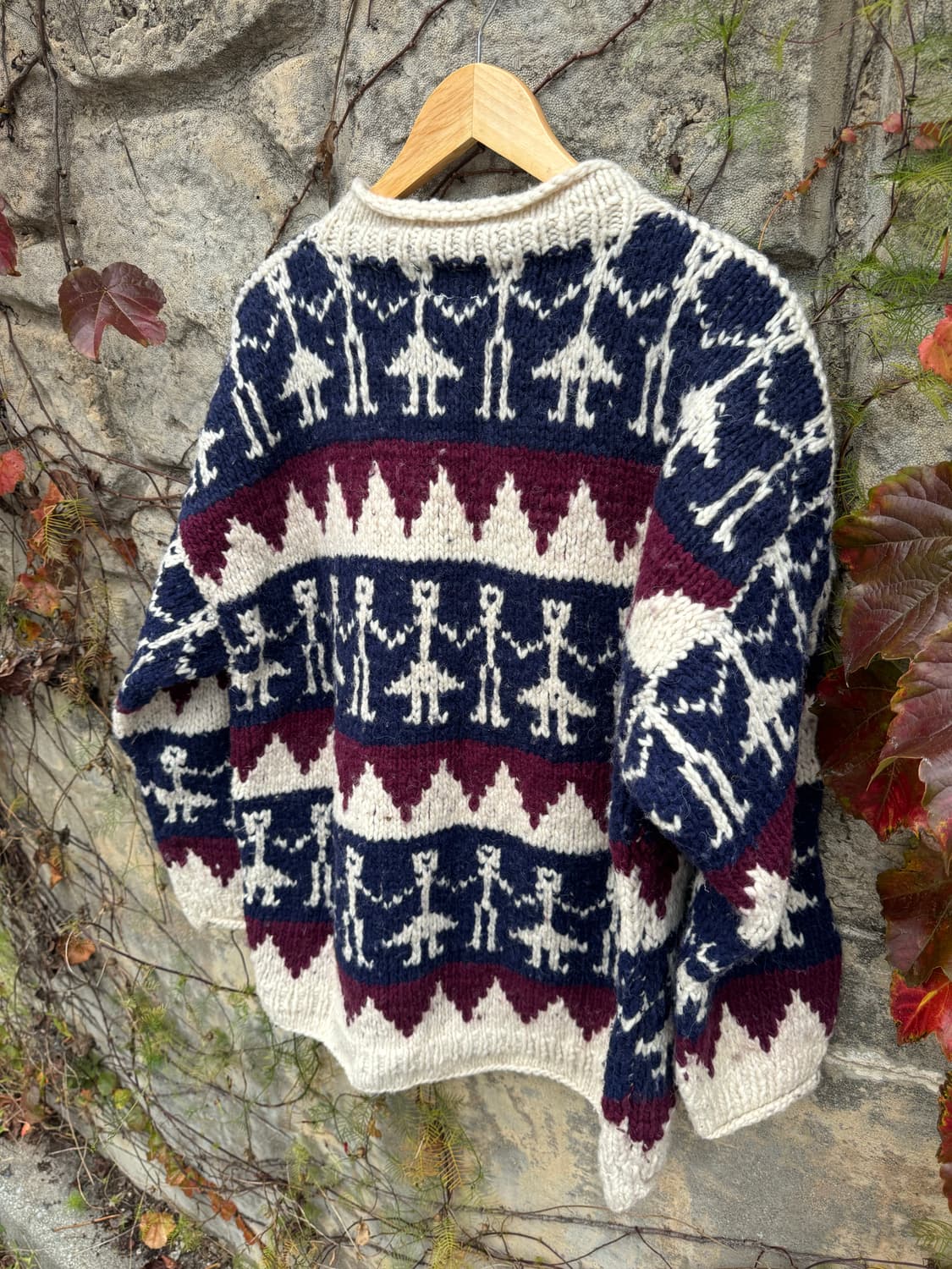 90s open country 네이티브 아메리칸 에콰도르 핸드 울 니트 상품이미지6