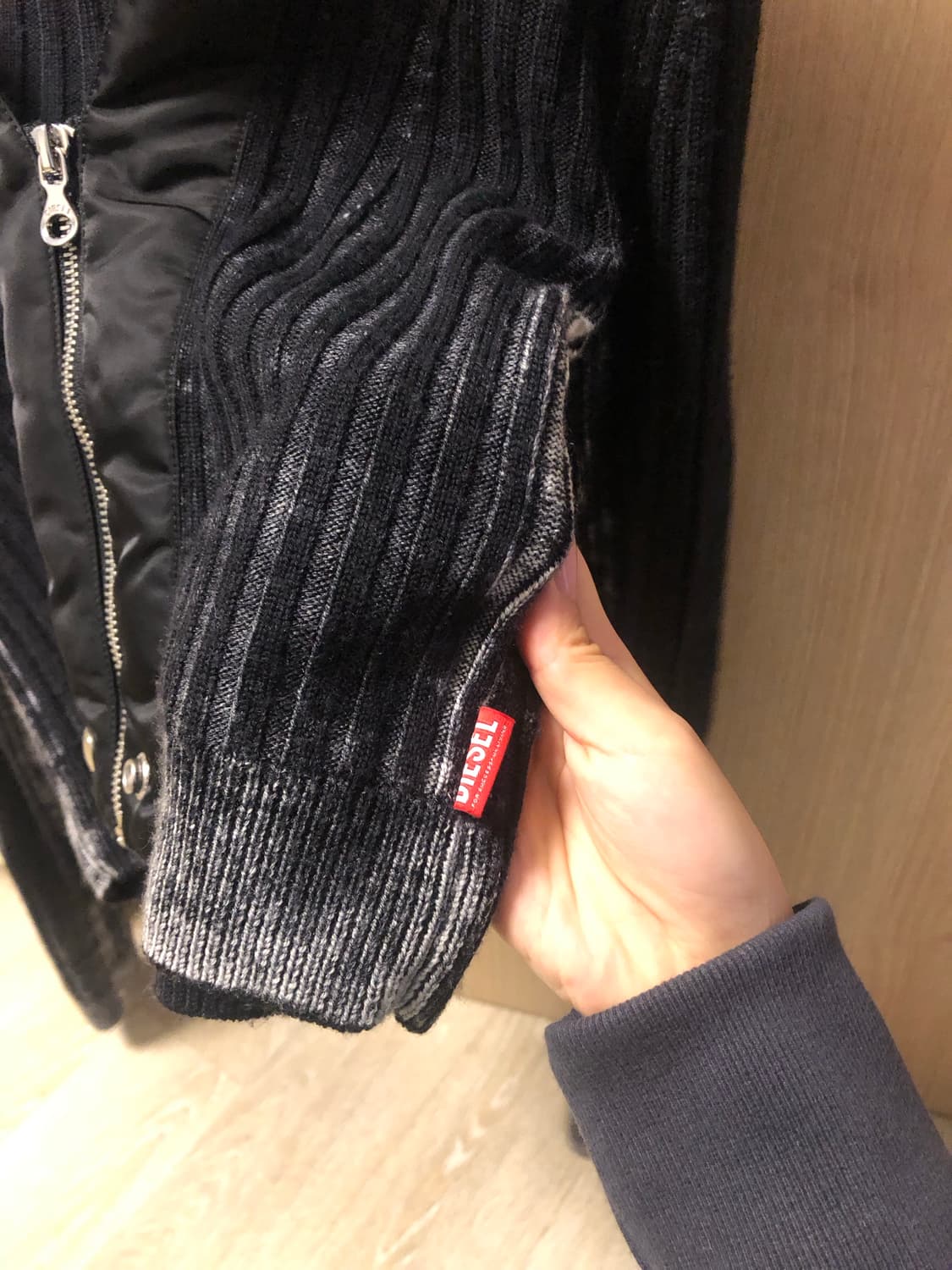 디젤 아세라 가디건 블랙 M 상품이미지5