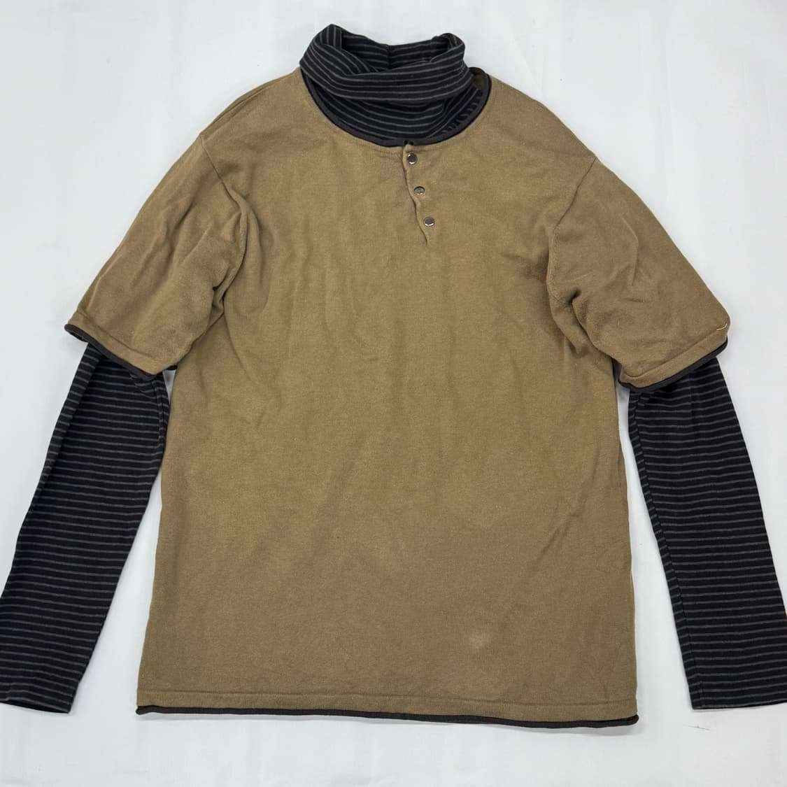 🪶반팔 니트 레이어드 상의코디🪶보헤미안 펑크 락 스트릿 하구미 그런지 상품이미지2