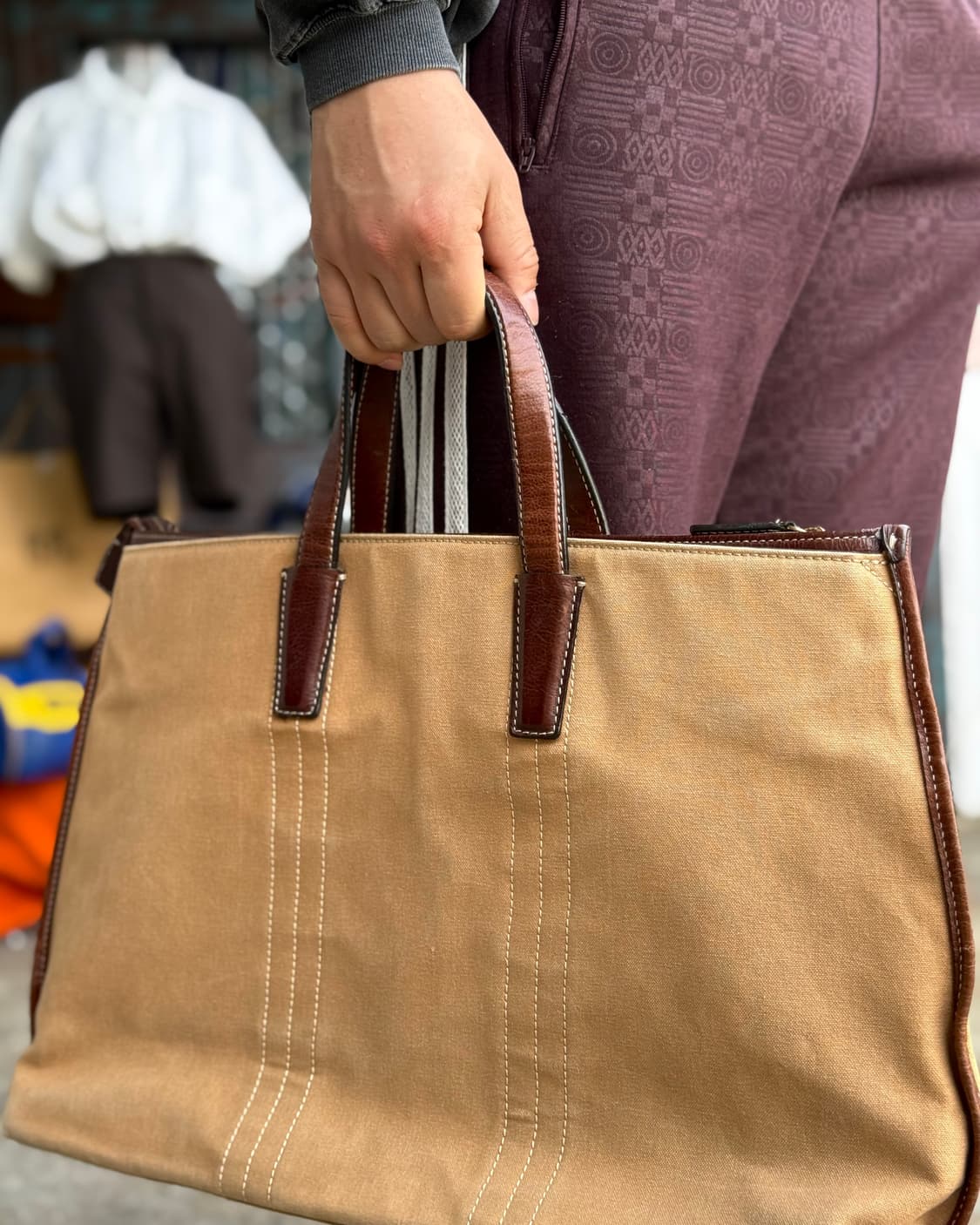 90-00's 펠릭스 뷜러 캔버스 브리프 케이스 상품이미지8