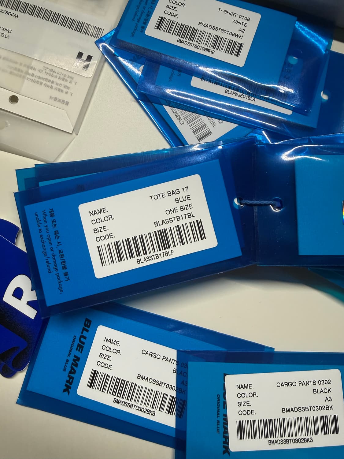 아더에러 패브릭 쇼퍼백 Z-BLUE 상품이미지7