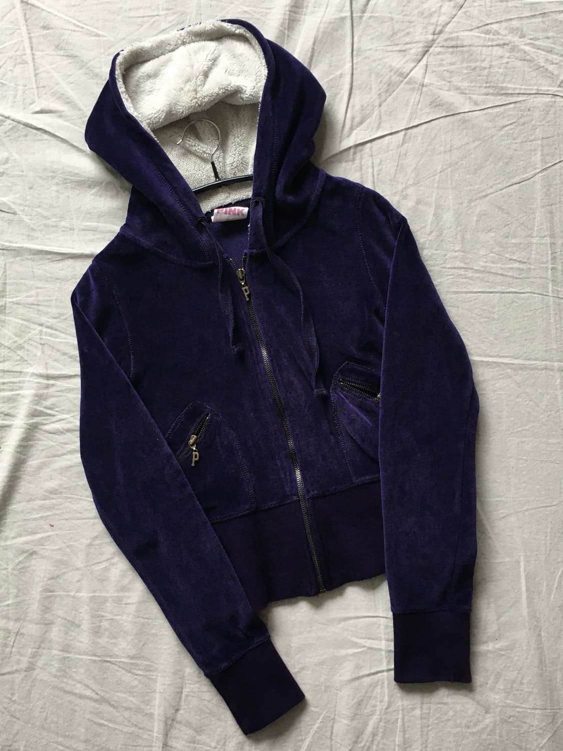 빈티지 y2k 퍼 후드집업 상품이미지3