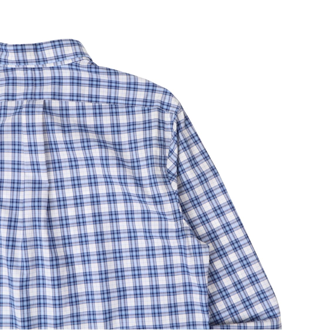 폴로 랄프로렌 QR 블루 체크 코튼 스트레치 셔츠 상품이미지6