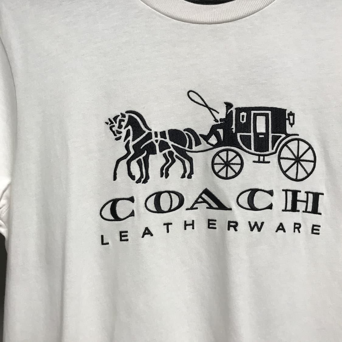 COACH 코치 화이트 반팔 티셔츠 M(W) 상품이미지4