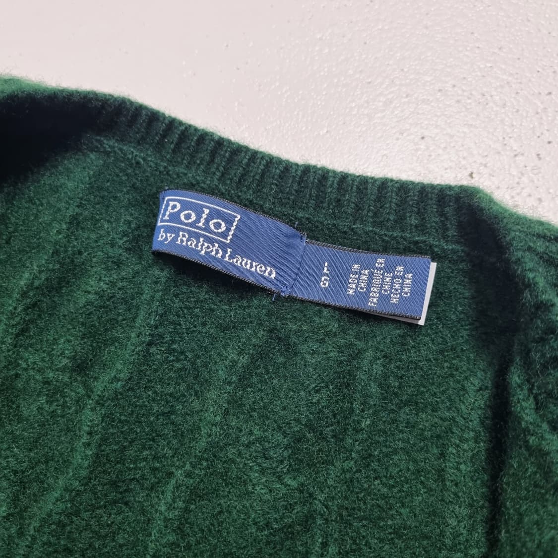 폴로랄프로렌 울캐시미어 케이블 가디건 - L 상품이미지7