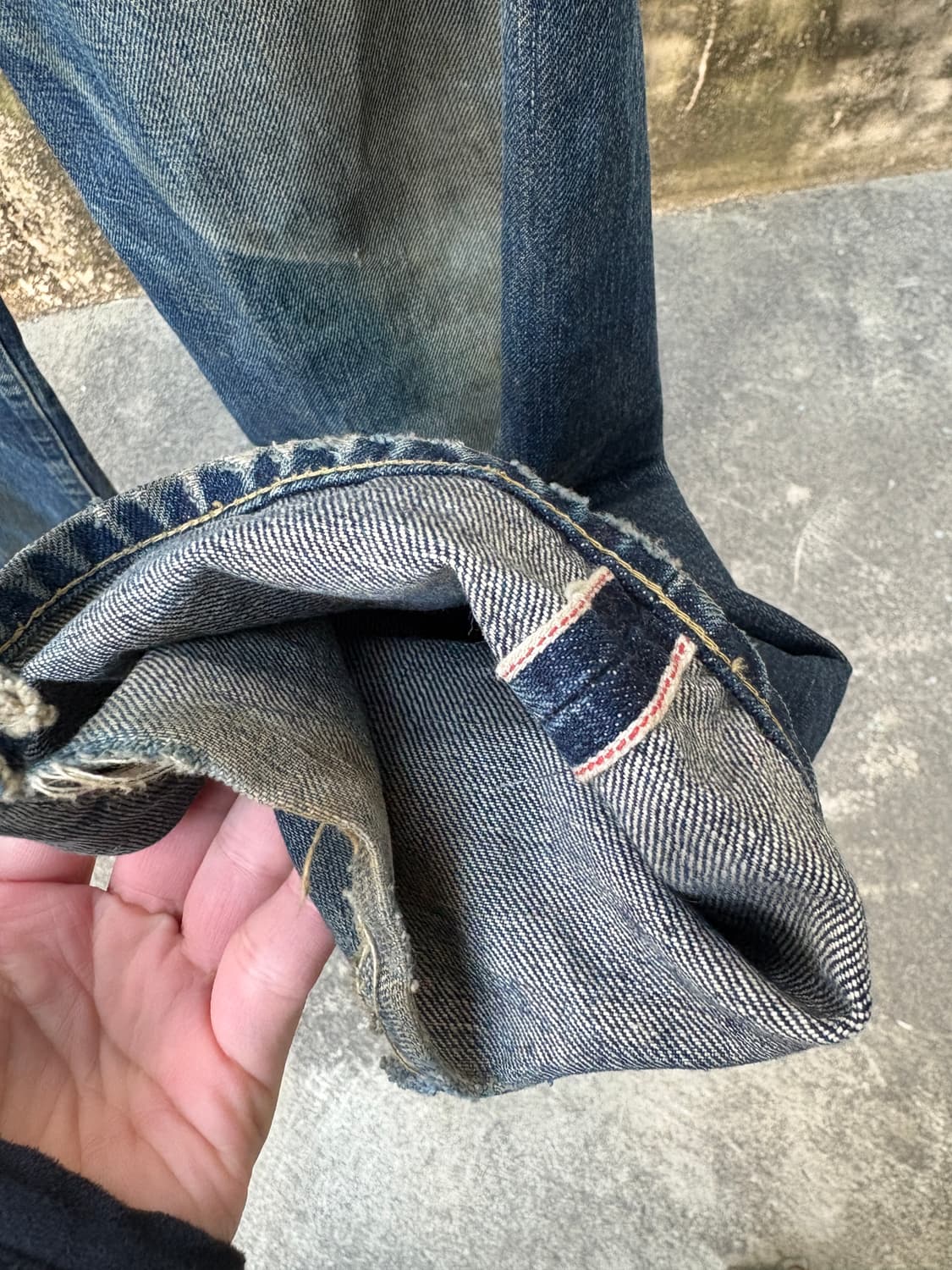 90's 리바이스 빅E 503B 셀비지 데님 팬츠 상품이미지7