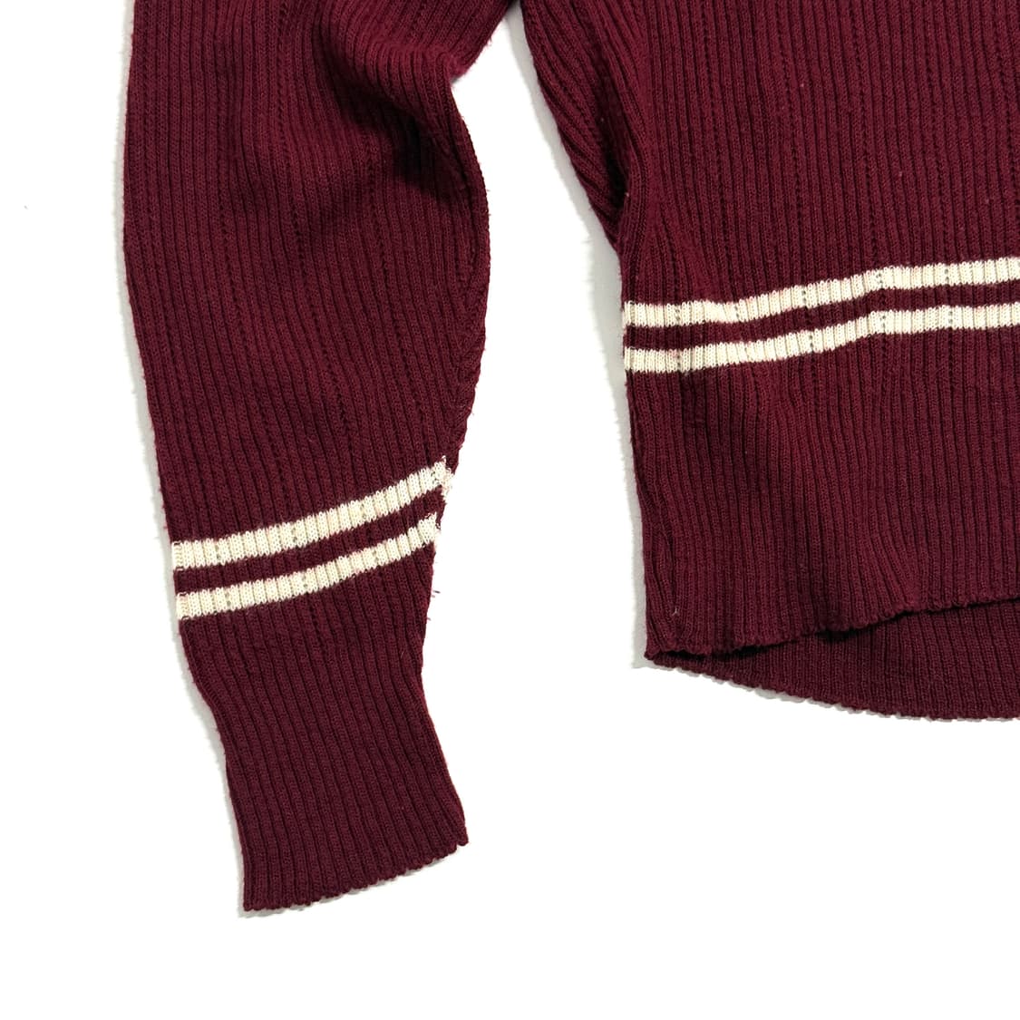 70s 레드 칼라 아크릴 니트 상품이미지3