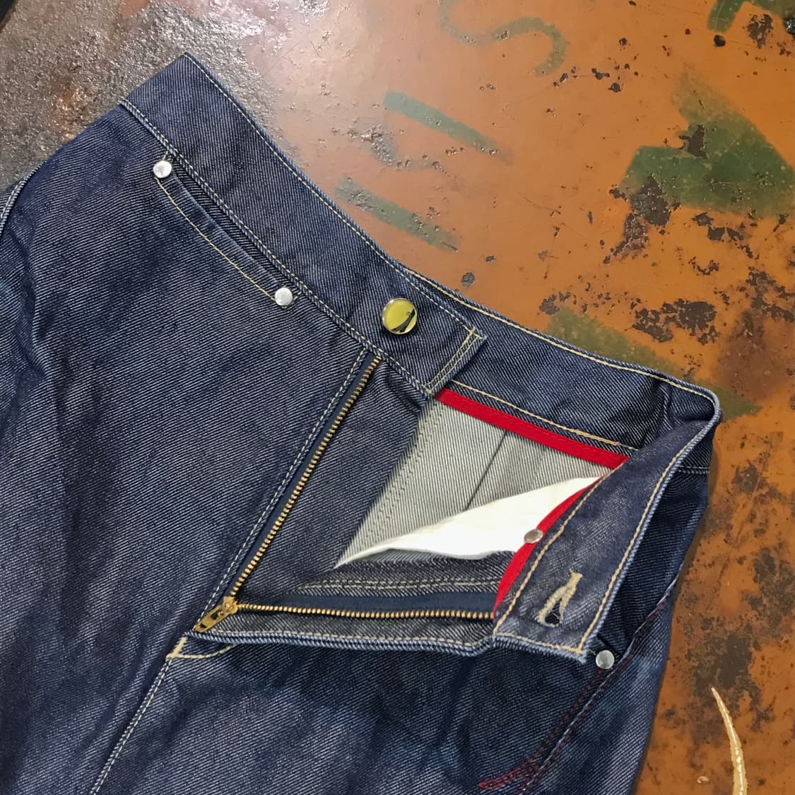 리바이스 엔지니어드 진 진청 데님 미디 스커트 허리 24 25 사이즈 상품이미지4