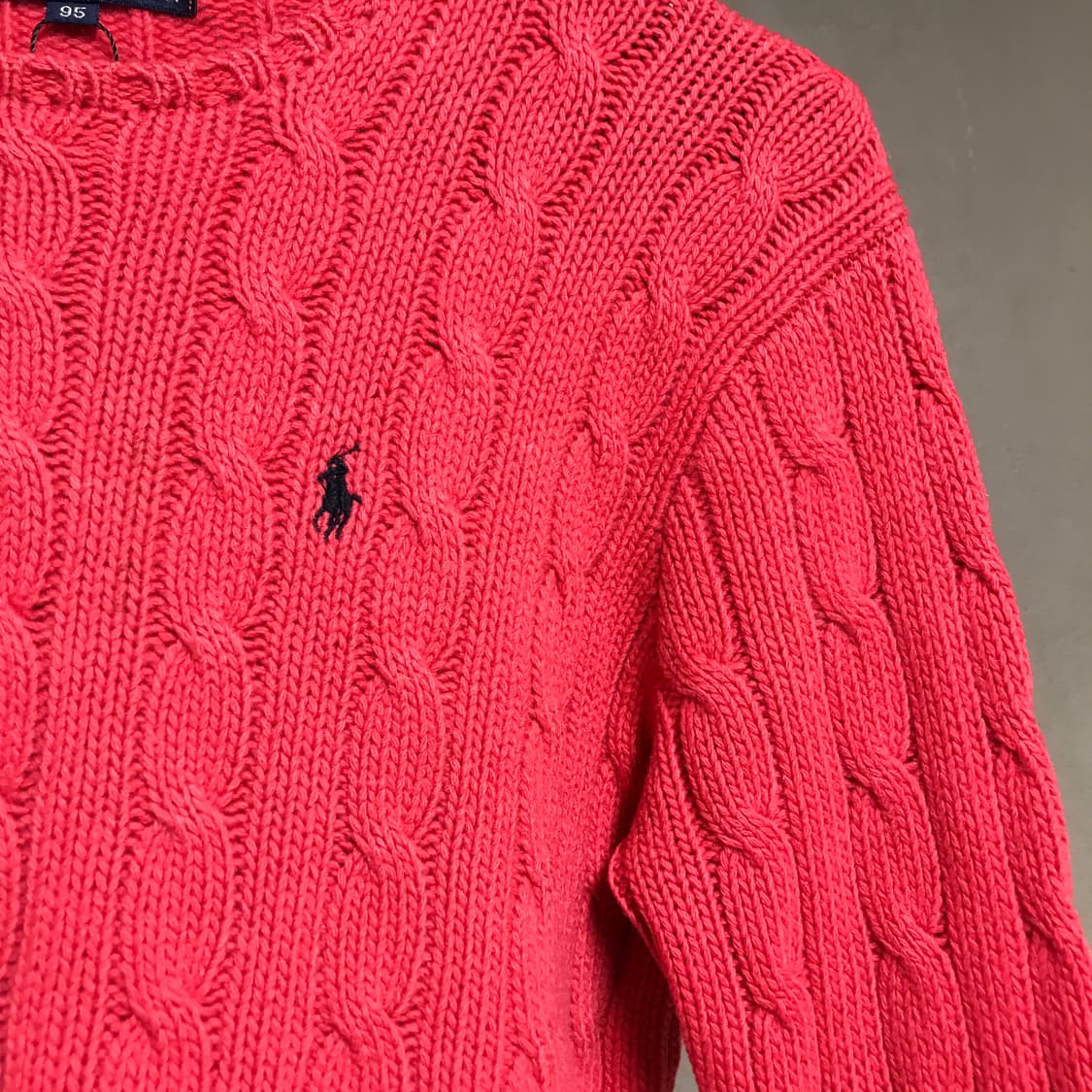 폴로 랄프로렌 케이블 니트 핑크 95(W) 상품이미지4