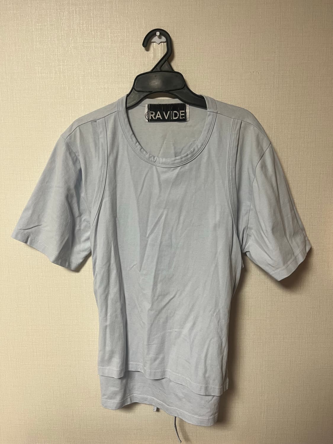 RAVIDE STRING LAYERED TEE SKY BLUE 상품이미지3