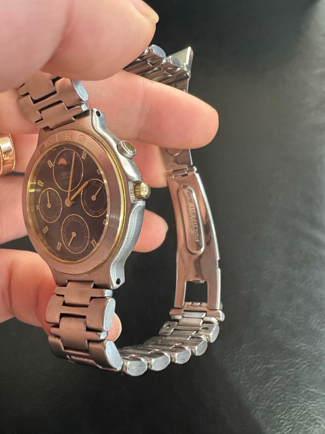 세이코 sq 빈티지 문페이즈 시계 상품이미지4