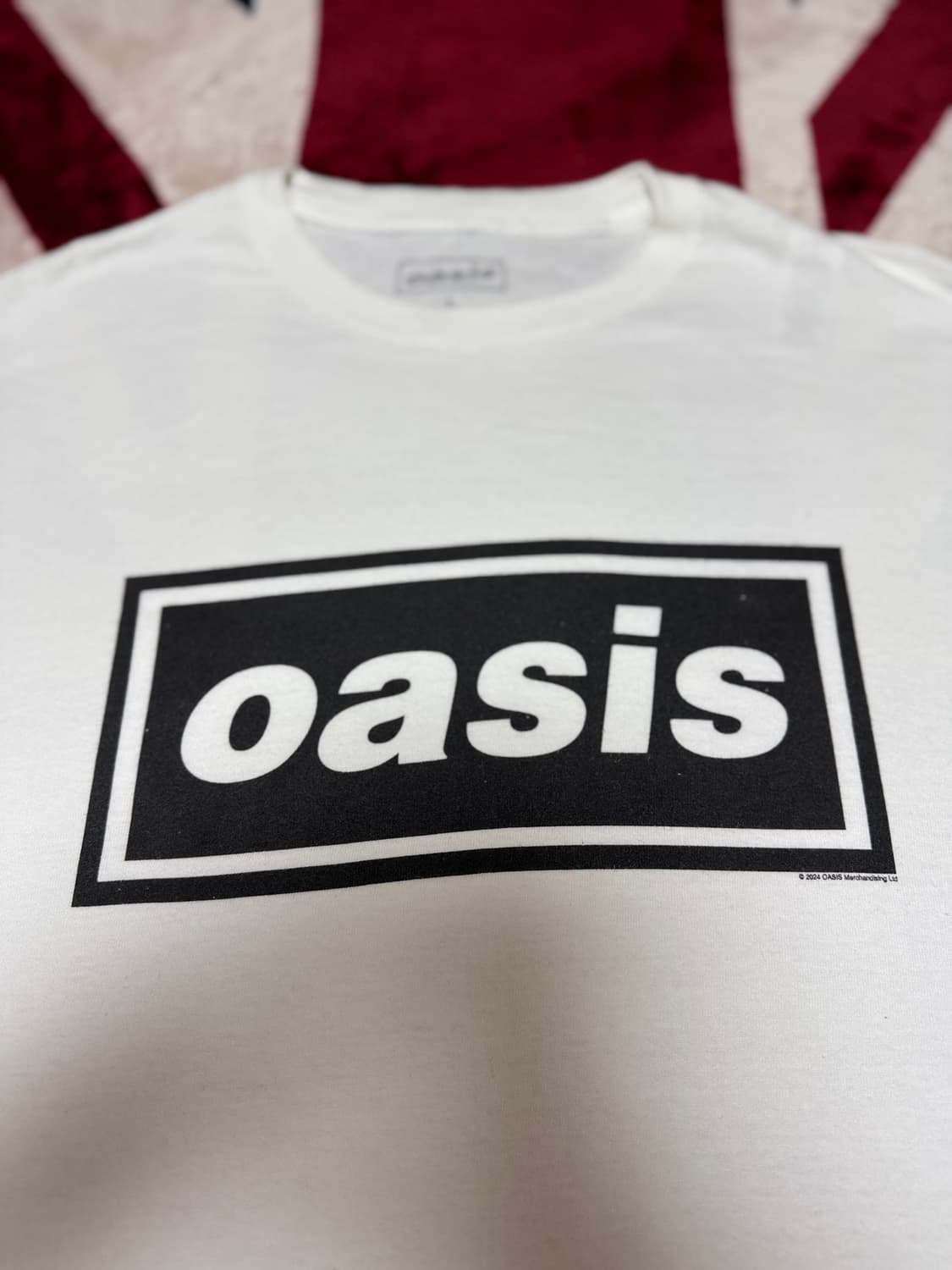 공식 오아시스 블랙 로고 티셔츠 상품이미지3